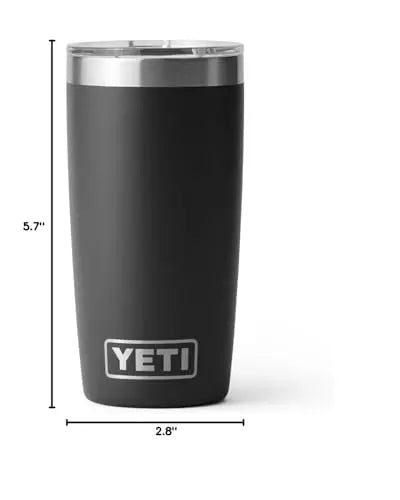 YETI Rambler 10 oz Tumbler - Stainless Steel, Black YETI