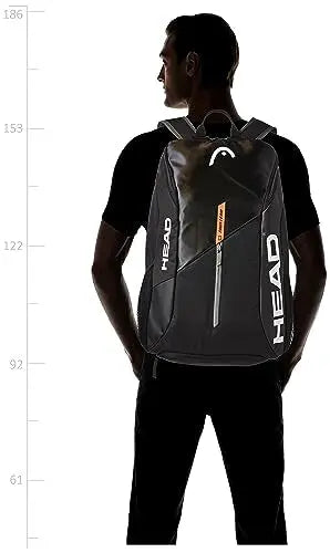 HEAD 2022 Tour Team Backpack, Black/Orange HEAD