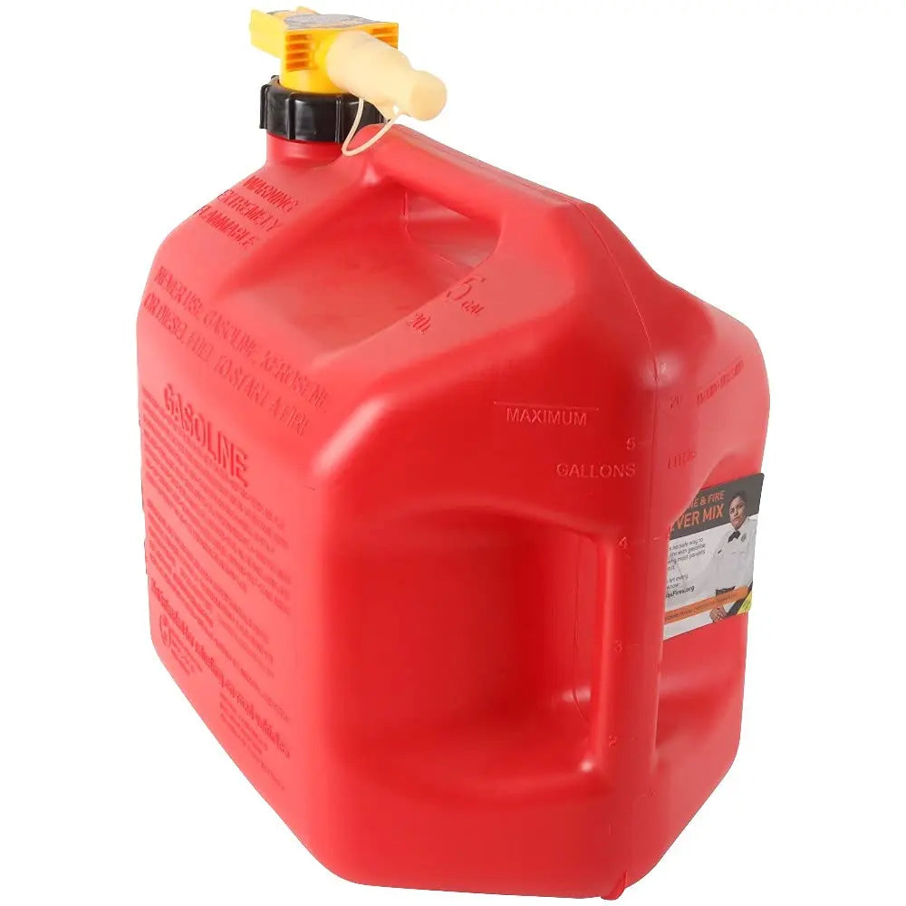 No-Spill 1450 5-Gallon Poly Gas Can (CARB Compliant),Red No-Spill