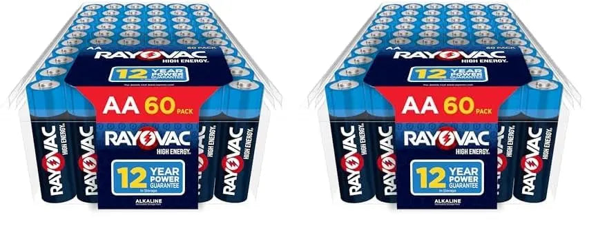 Rayovac AA Batteries, Double A Battery Alkaline, 60 Count Yodymarket