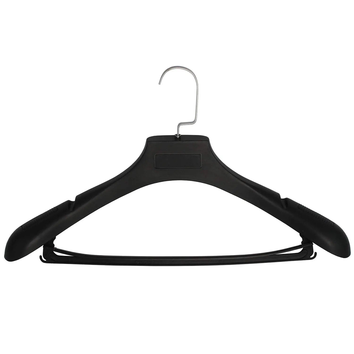 Plastic Extra Wide Suit Hangers, Pack of 15, Width: 17.7",Notched Shoulders DEDU