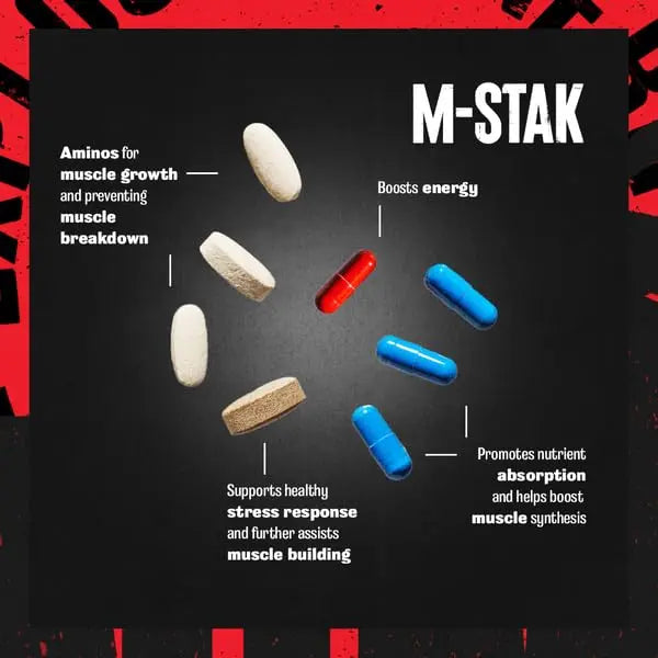 Animal M-Stak - Muscle Builder and Anabolic Mass Gainer Supplement for Bodybuilding Animal