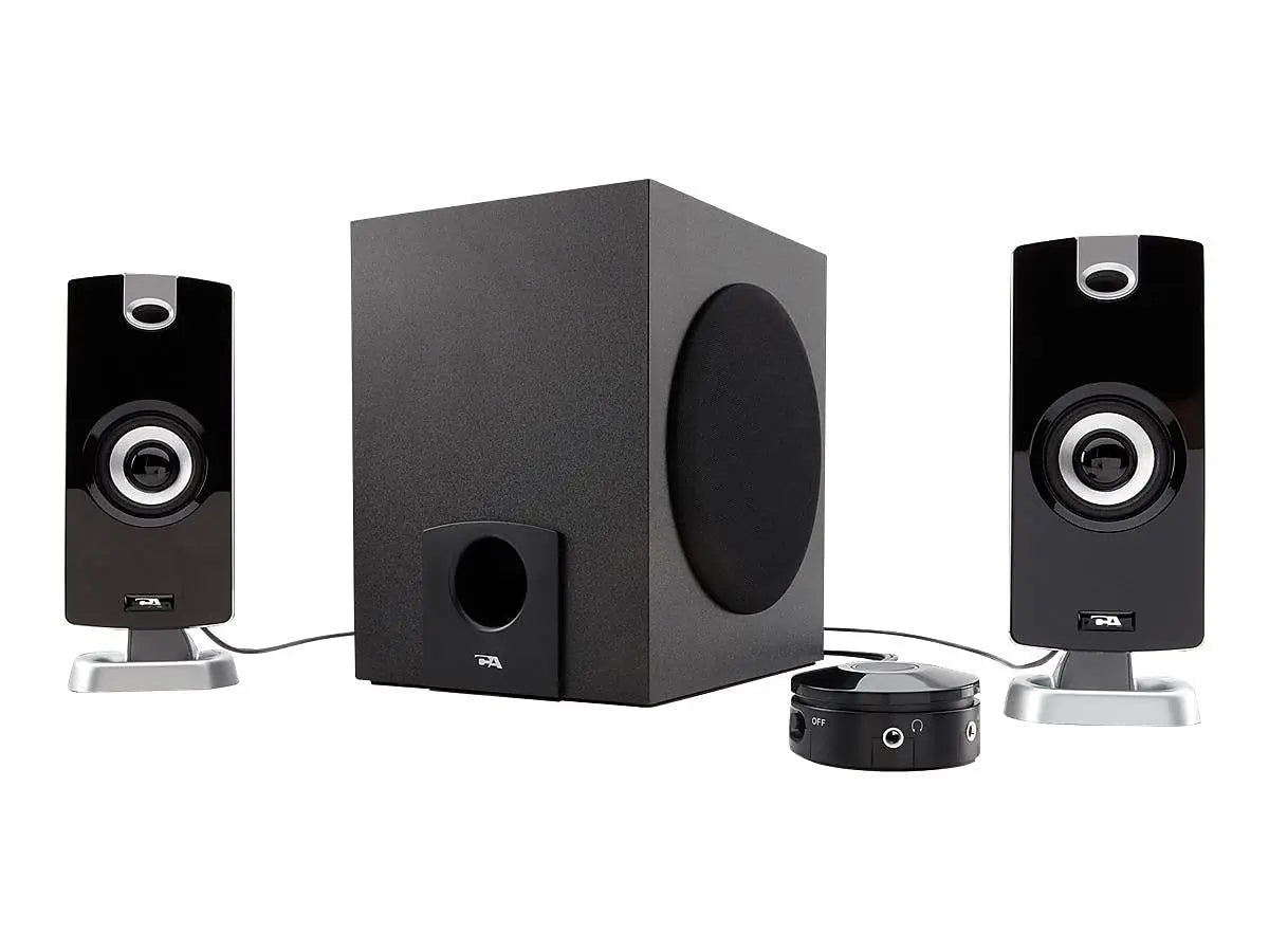 Cyber Acoustics CA-3090 2.1 Speaker System with Subwoofer – 18W Power Cyber Acoustics