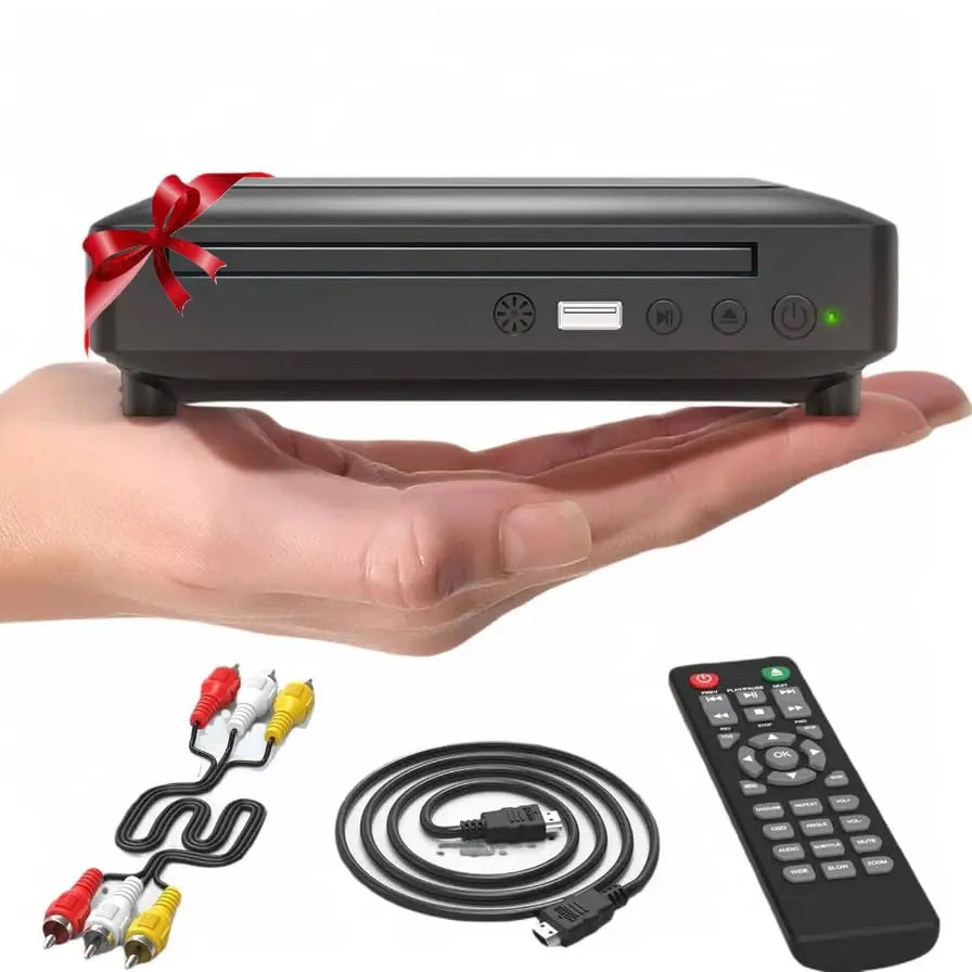 Ceihoit Mini HD DVD Player - All Region, HDMI & RCA Included, Compact Design Ceihoit