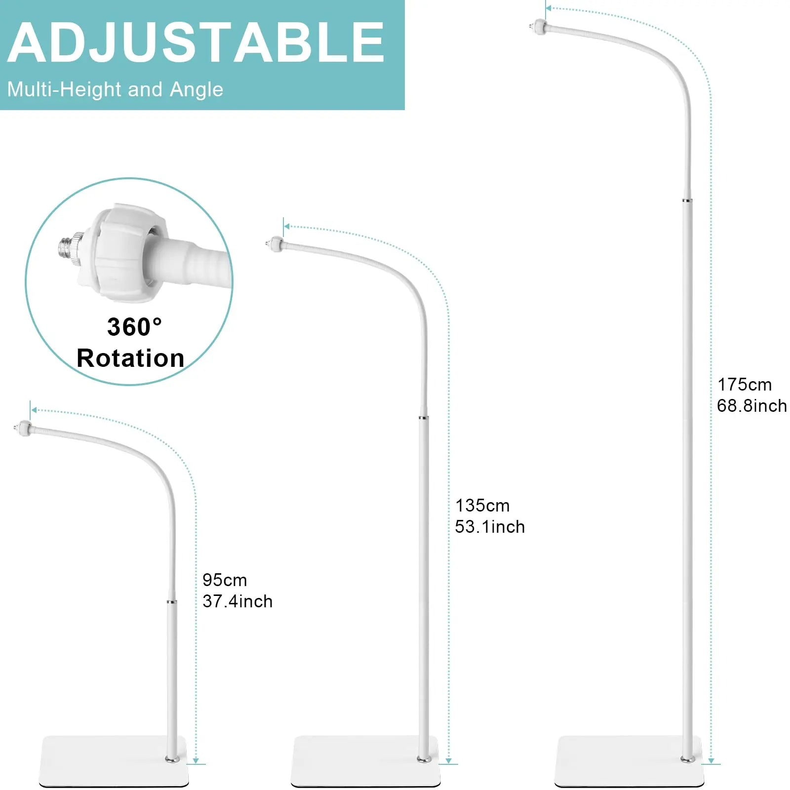 iTODOS Adjustable Baby Monitor Floor Stand - 68.8" Height iTODOS