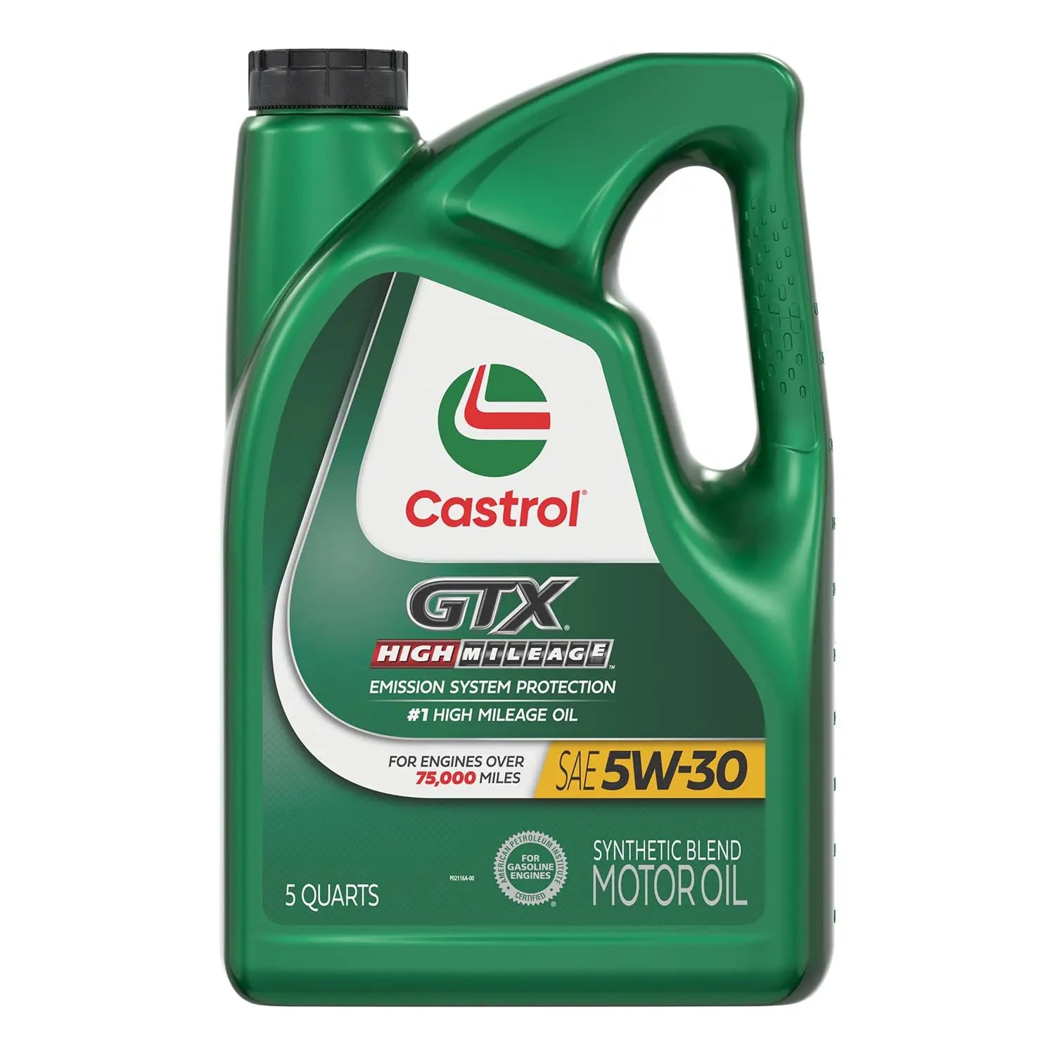 Castrol GTX High Mileage 5W-30 Synthetic Blend Motor Oil, 5 Quarts Castrol