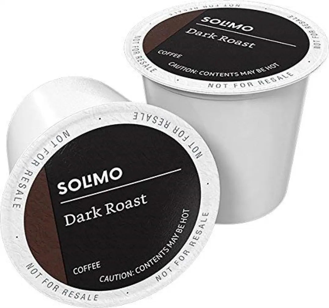 Solimo Dark Roast Coffee Pods - 100 Count Compatible with Keurig 2.0 Solimo