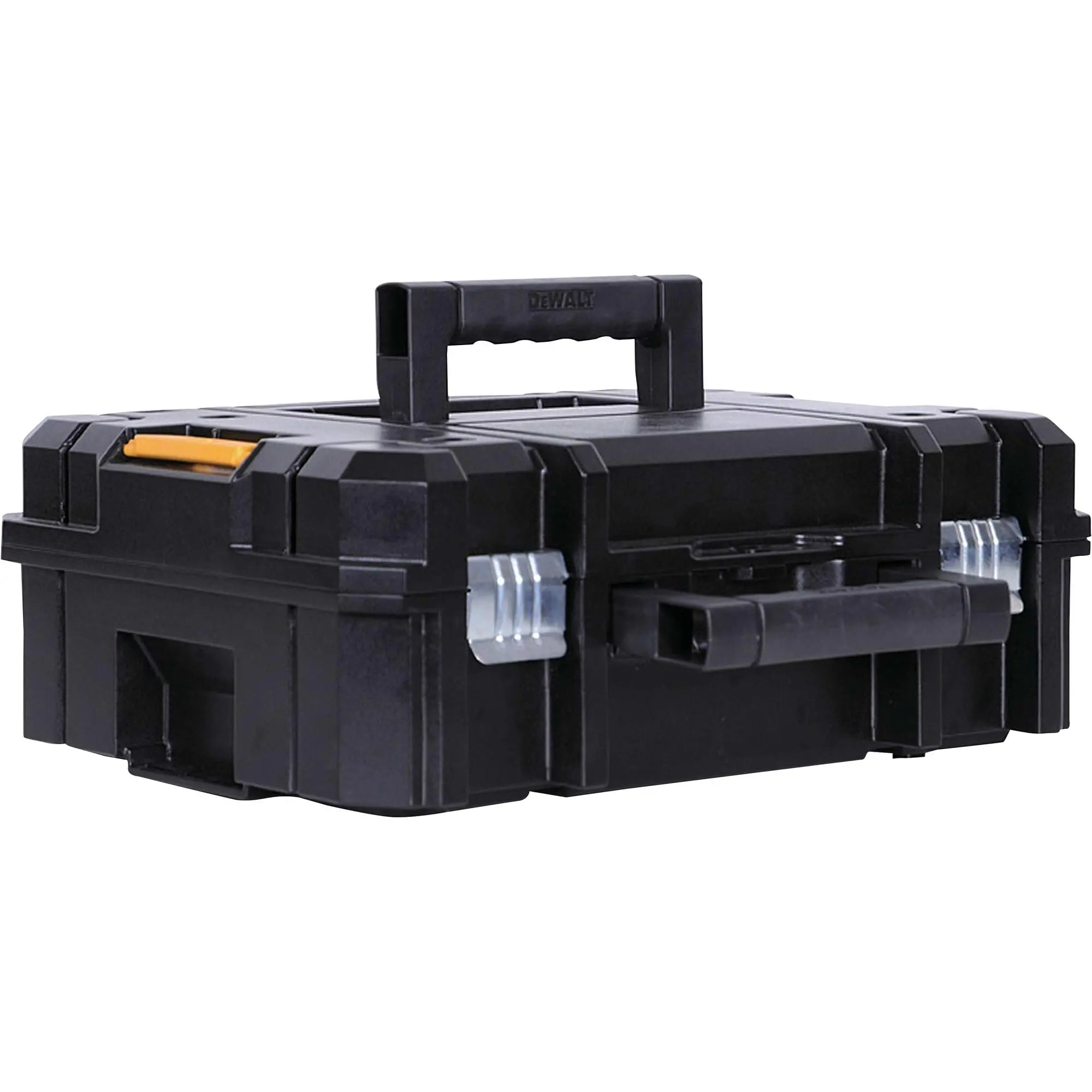 DEWALT TSTAK II Tool Box, 13 Inch, Flat Top, Holds Up To 66 lbs, Flexible Platforms for Stacking (DWST17807) DEWALT