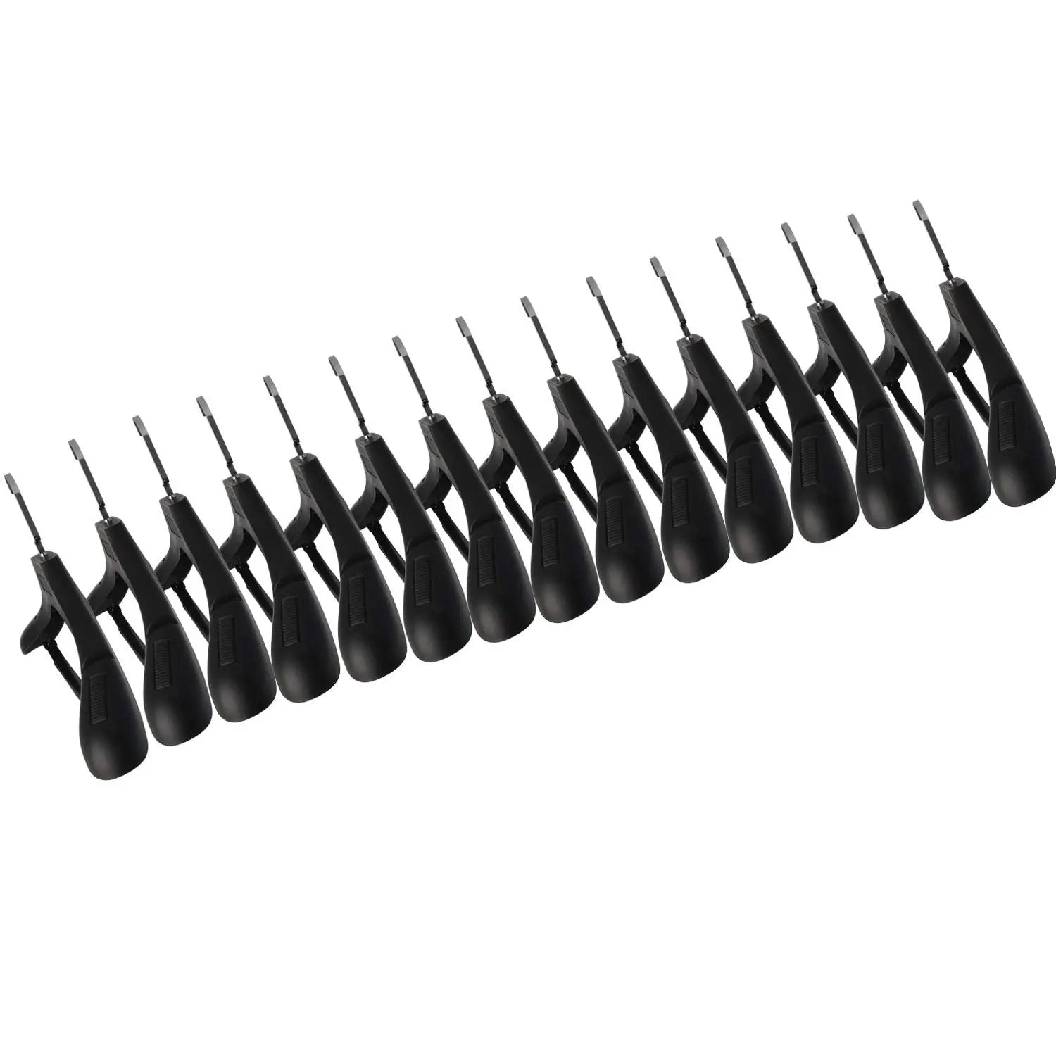 Plastic Extra Wide Suit Hangers, Pack of 15, Width: 17.7",Notched Shoulders DEDU