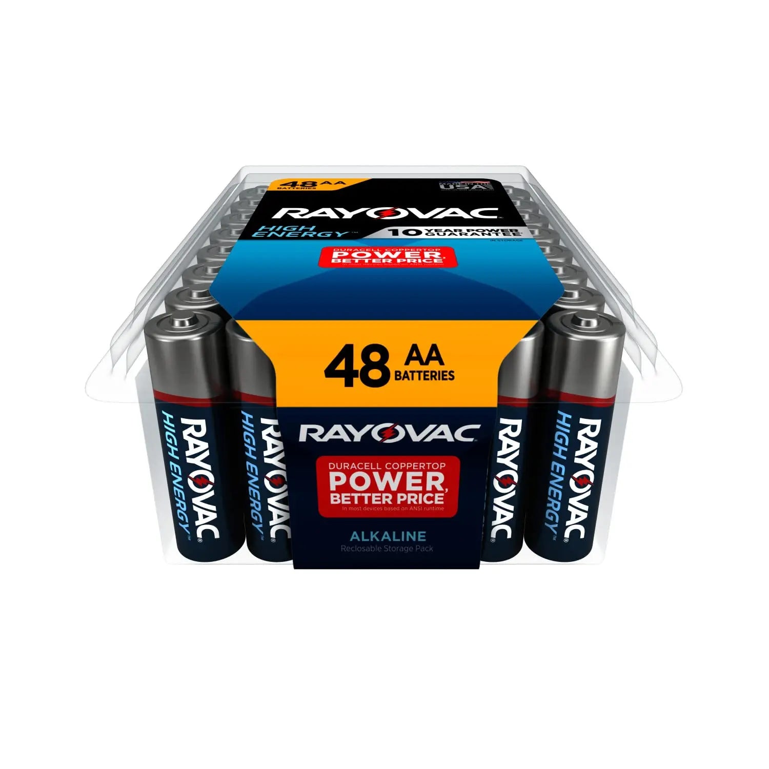 Rayovac AA Batteries, Double A Battery Alkaline, 60 Count Yodymarket