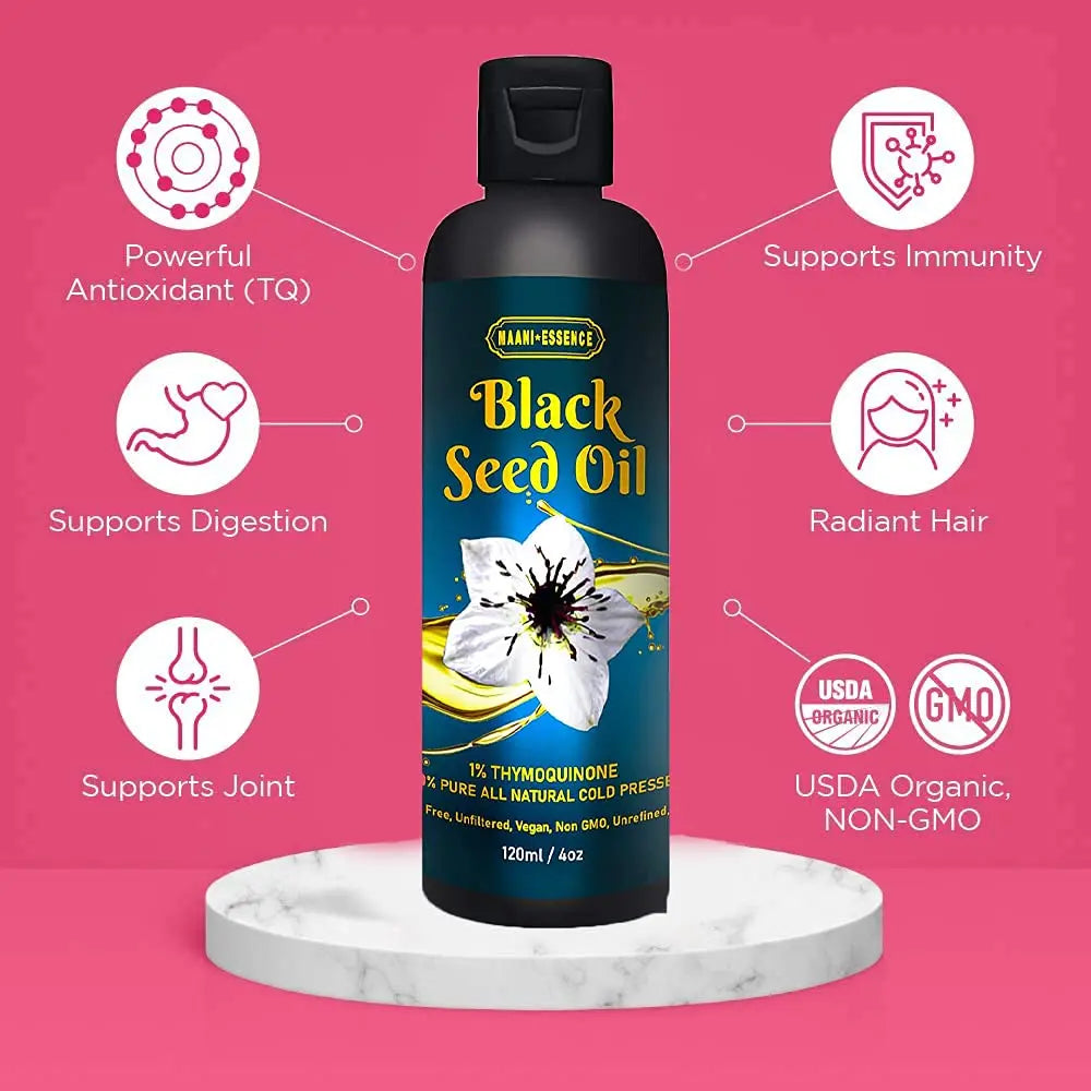 Maani Black Seed Oil - 100% Pure (4oz) Maani