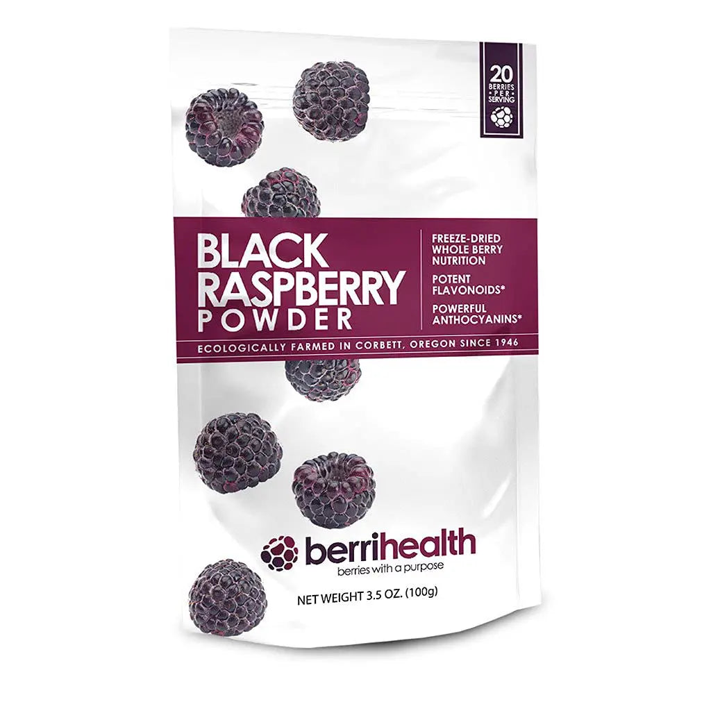 BerriHealth 100% Authentic Oregon Black Raspberry Powder - 100 Grams BerriHealth