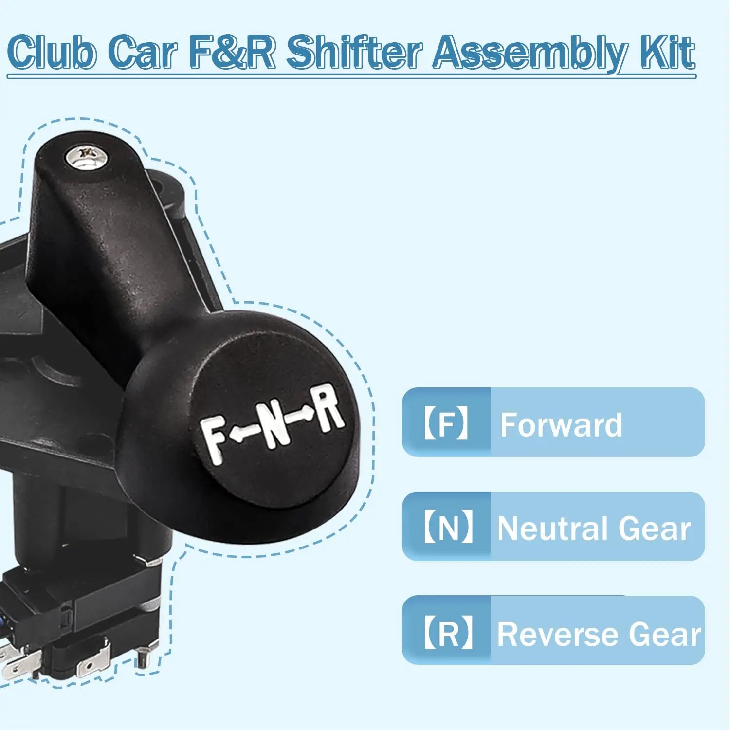 CartClan Club Car F&R Shifter Assembly Kit for 1992-up DS Gas Golf Cart CartClan