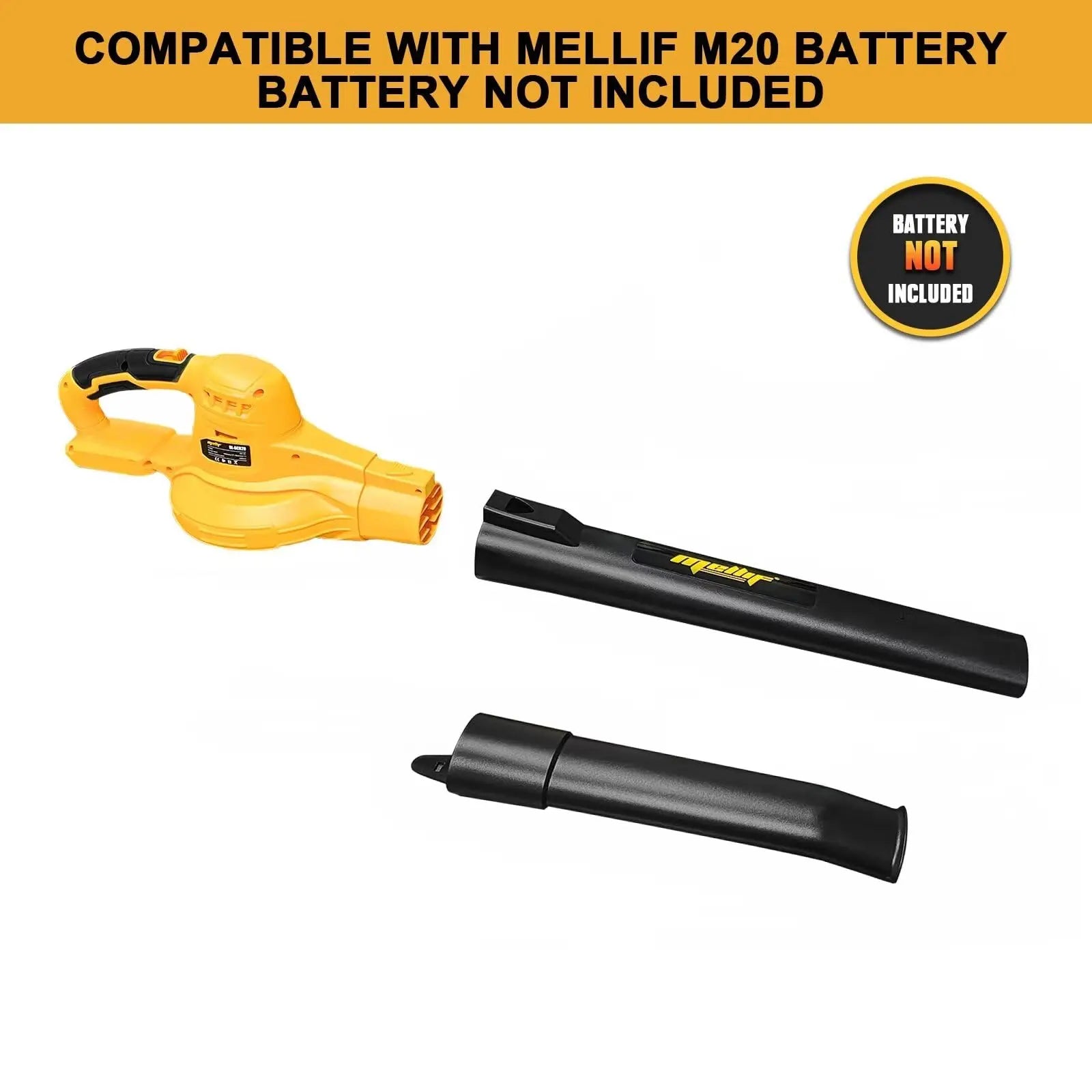 Cordless Leaf Blower for DeWALT 20V Battery, 100CFM 110MPH Power MORCLIN