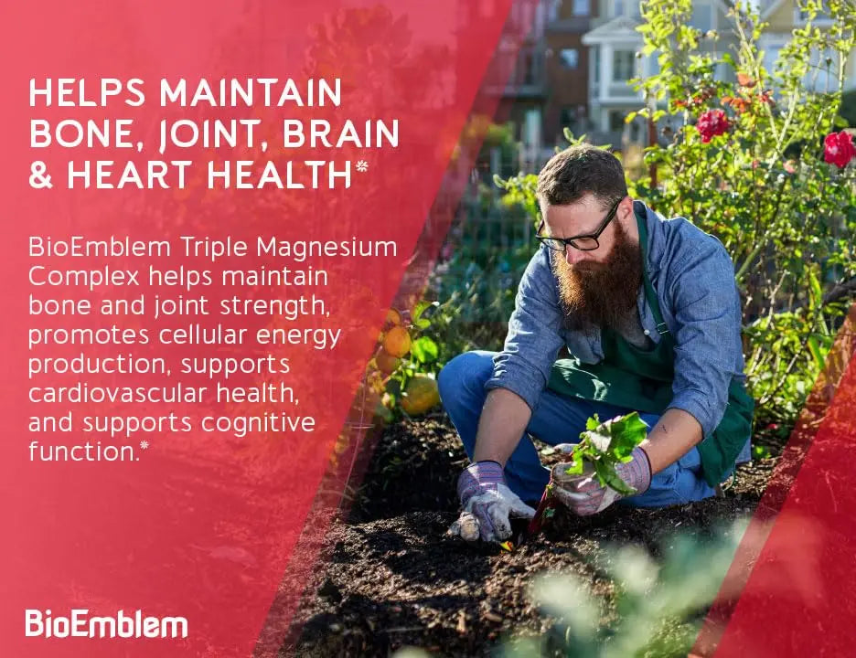 bioEmblem Triple Magnesium Complex - 300mg High Absorption BioEmblem