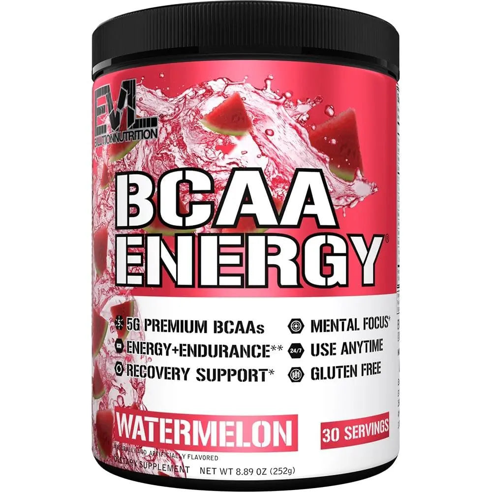 EVL BCAAs Amino Acids Powder - Watermelon Flavor Evlution