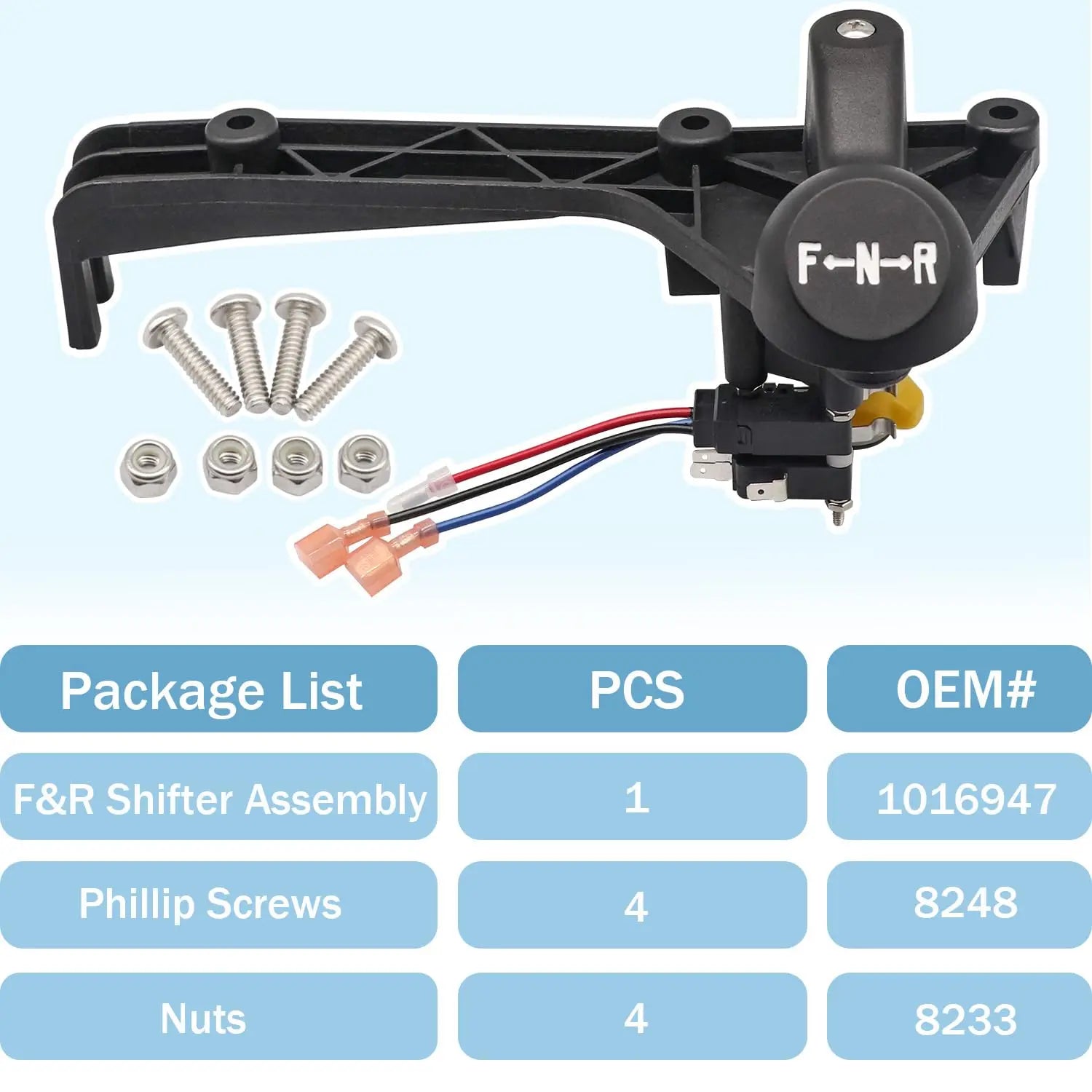 CartClan Club Car F&R Shifter Assembly Kit for 1992-up DS Gas Golf Cart CartClan