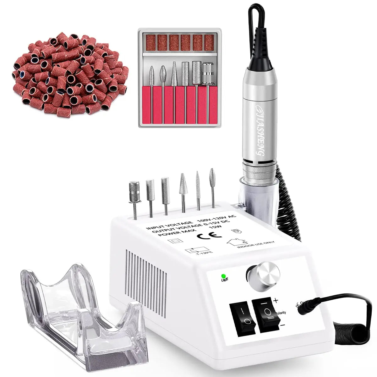 Jiasheng 30000RPM Electric Nail Drill - Professional Nail File Kit JIASHENG