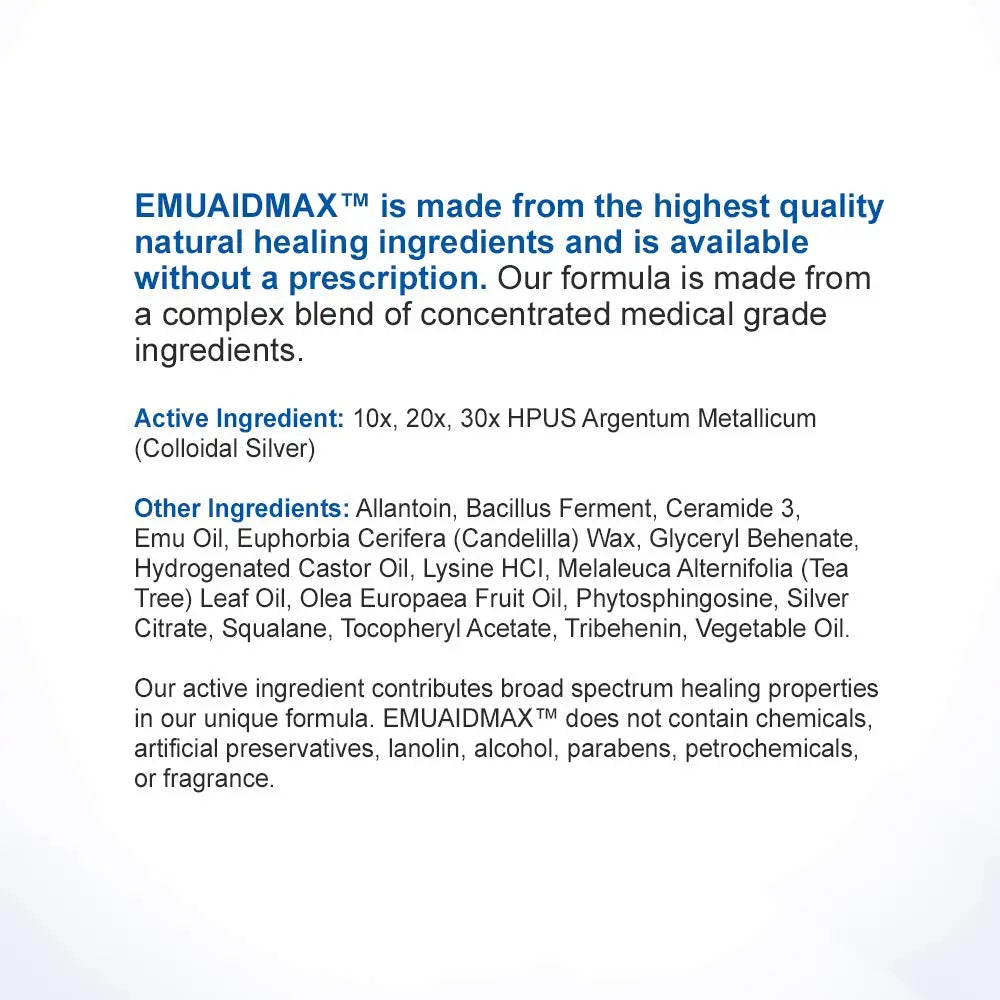 emuaid EMUAIDMAX Ointment 0.5oz - Eczema Cream emuaid