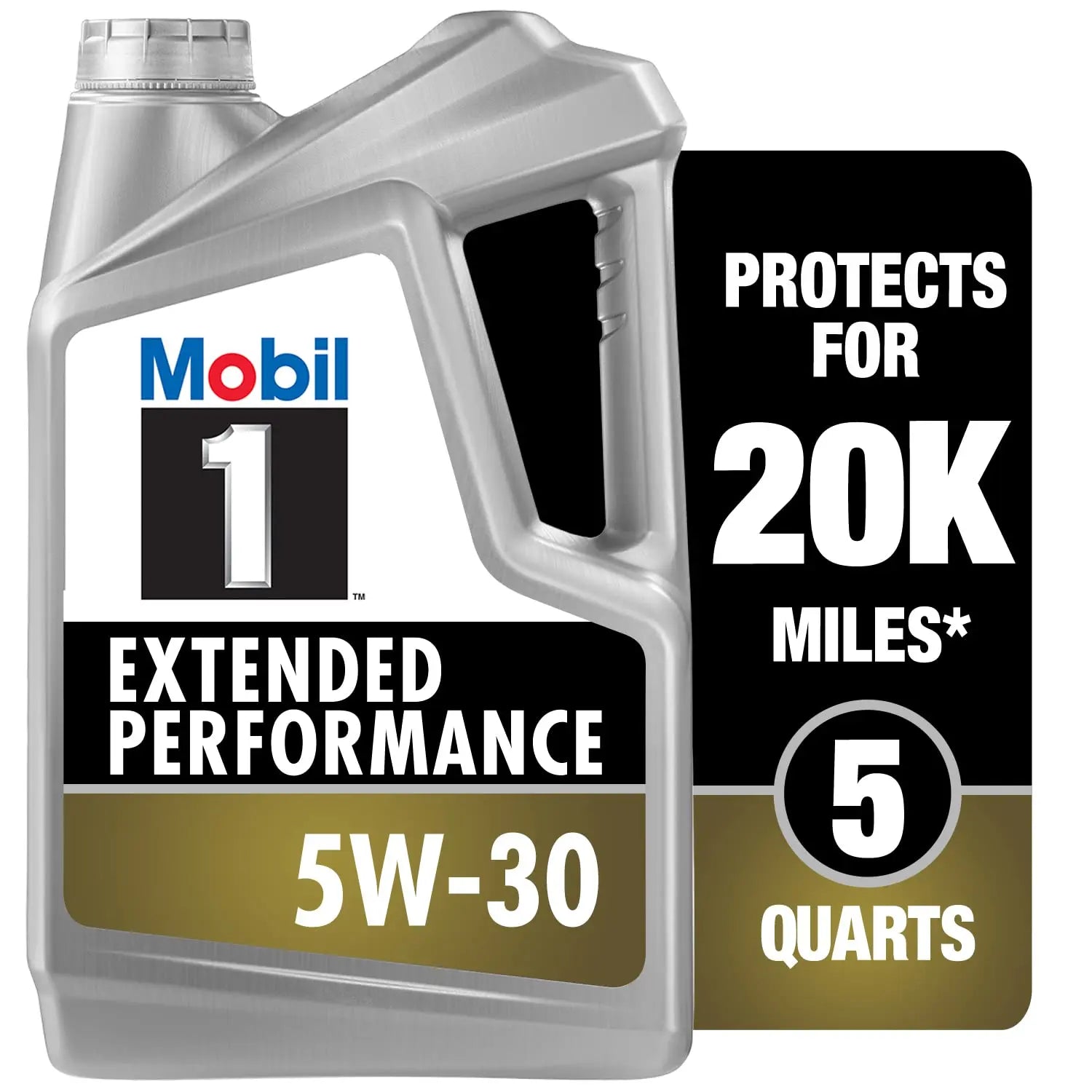 Mobil 1 Extended Performance Full Synthetic Motor Oil 5W-30, 5 Quart Mobil