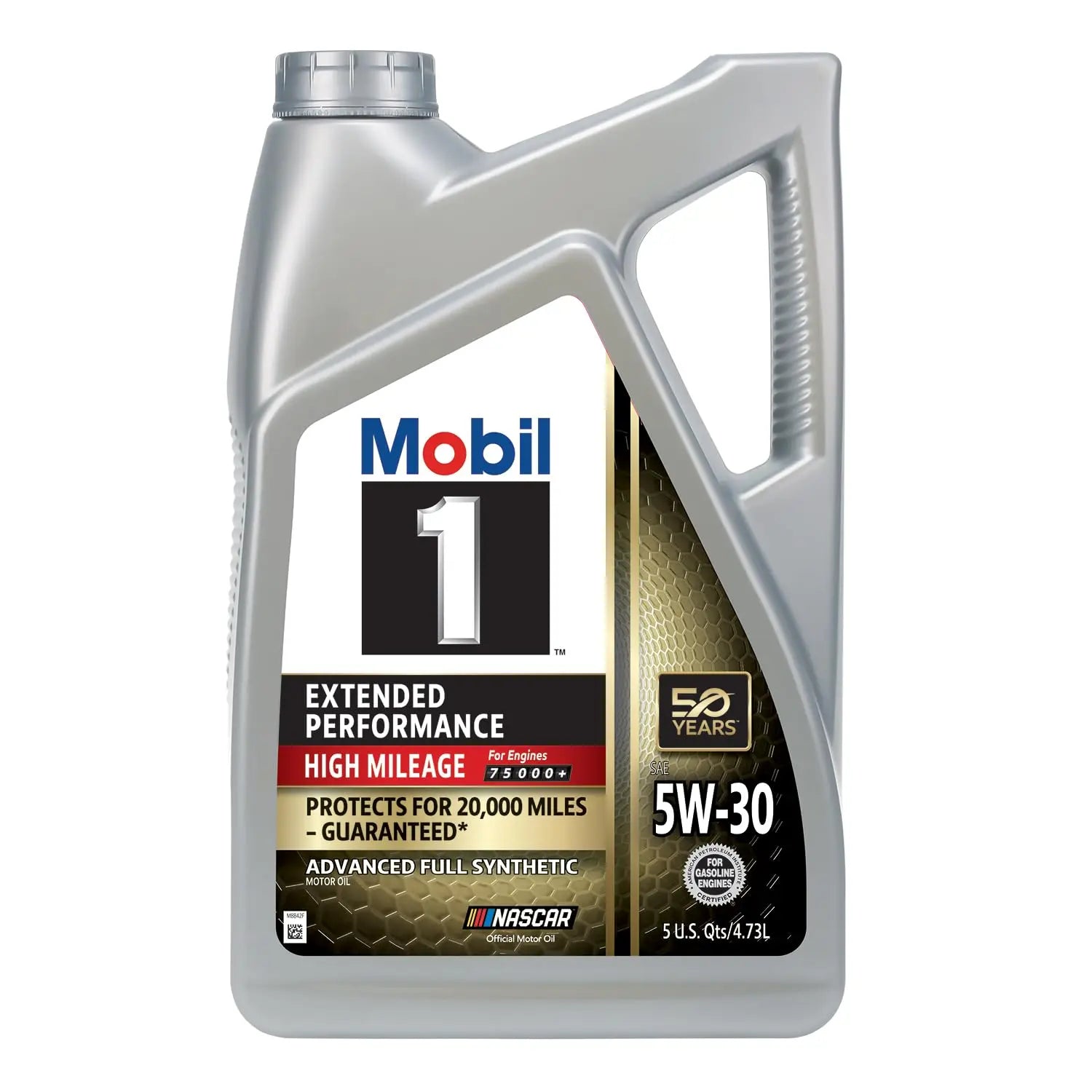 Mobil 1 Extended Performance High Mileage Full Synthetic Motor Oil 5W-30, 5 Quart Mobil