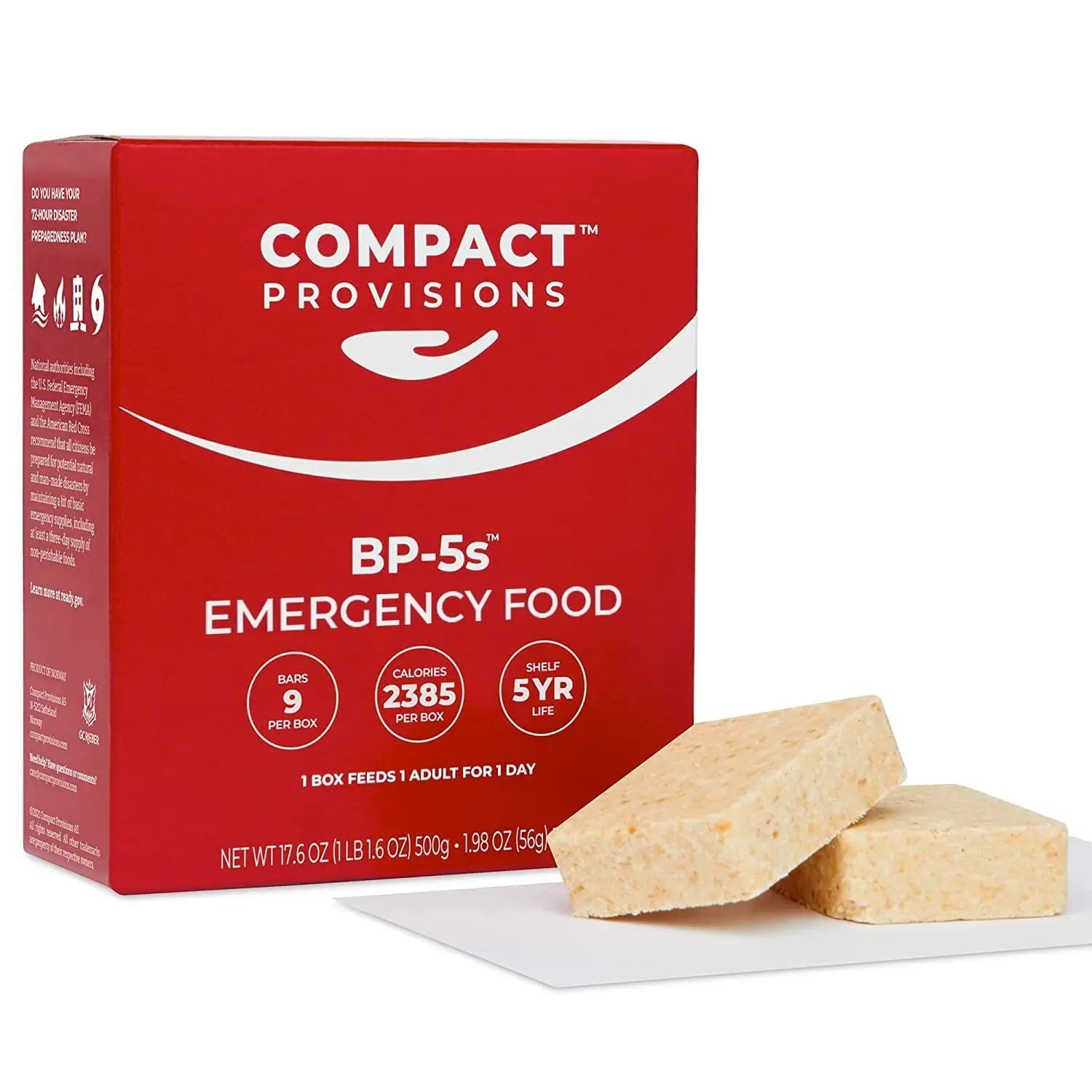 BP-5s Emergency Food Supply - 3-Pack (Non-Perishable Survival Rations) COMPACT PROVISIONS