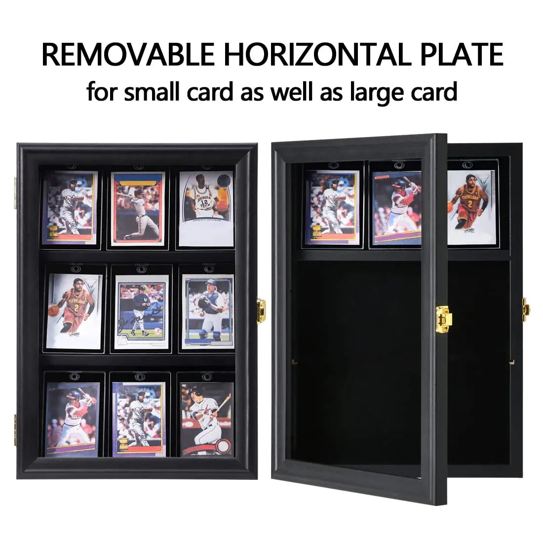 Verani Baseball Card Display Case - Lockable Wall Cabinet with UV Protection VERANI