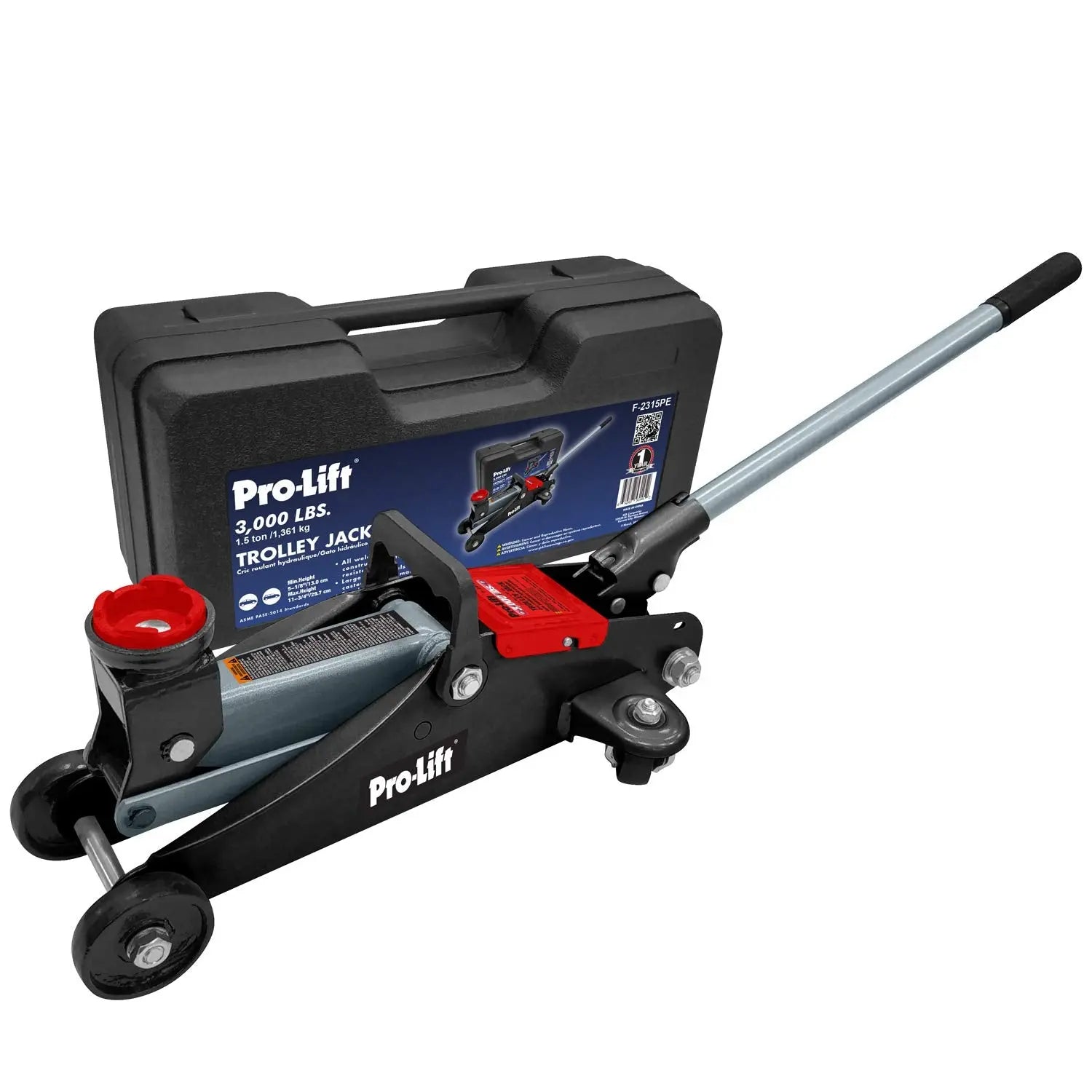 Pro-LifT F-2315PE Grey Hydraulic Trolley Jack Car Lift with Blow Pro-LifT