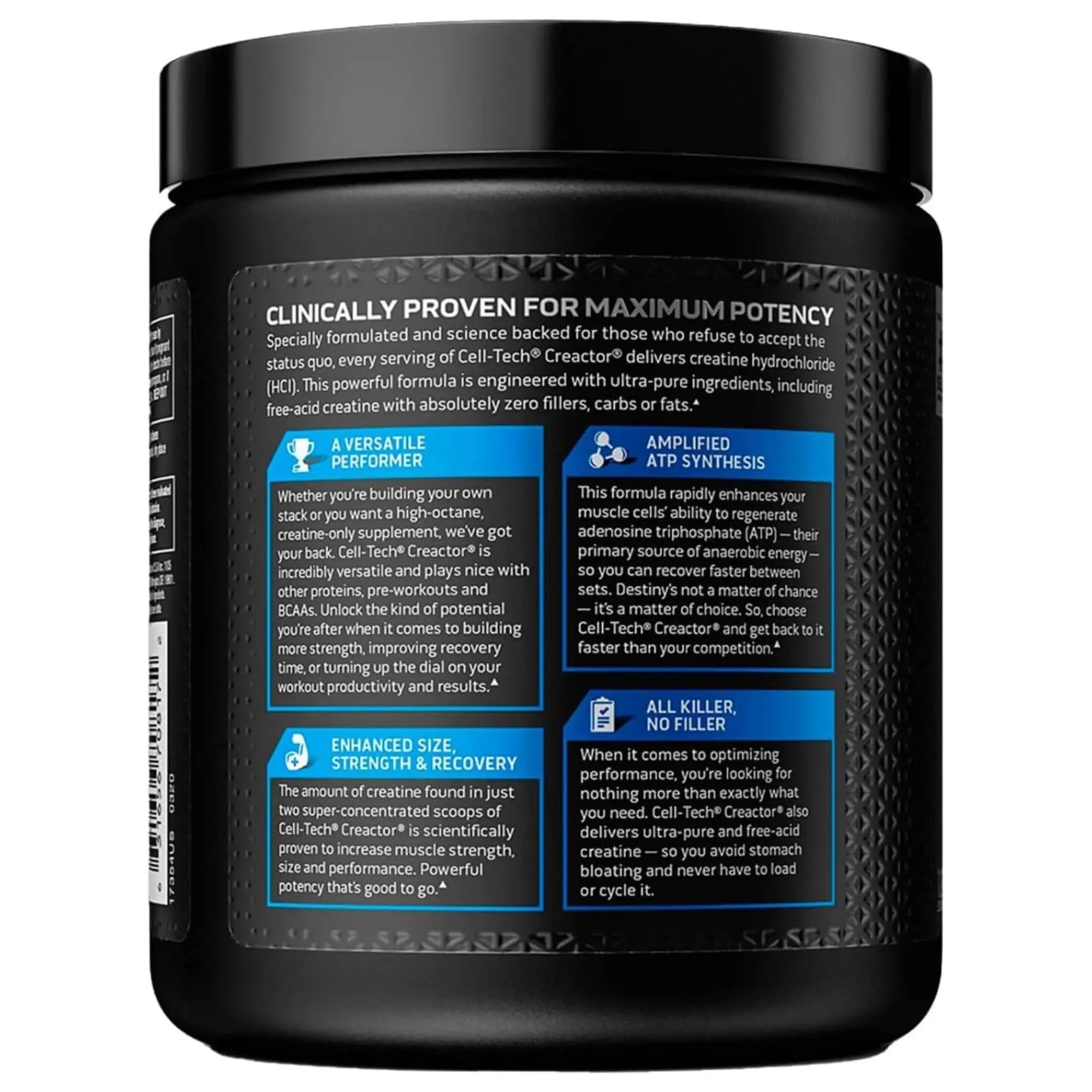 MuscleTech Cell-Tech Creactor - Creatine HCl, 120 Servings - Fruit Punch MuscleTech