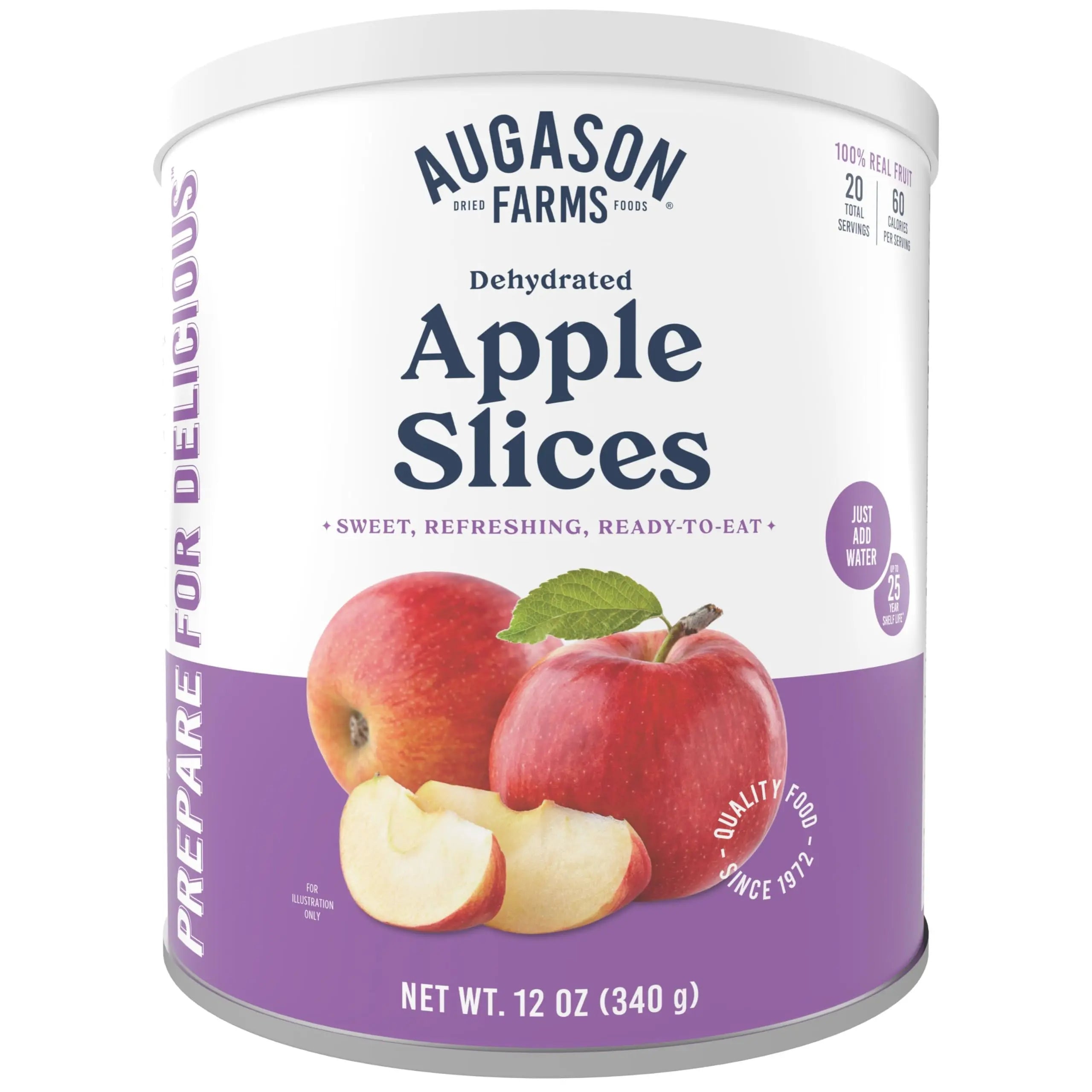 Augason Farms Dehydrated Apple Slices - Gluten-Free, 20 Servings Augason Farms