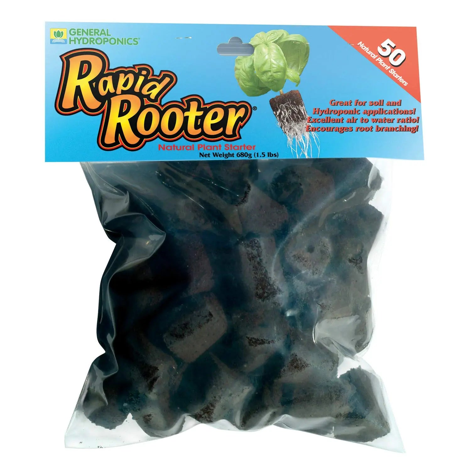 General Hydroponics Rapid Rooter - 50 Starter Plugs General Hydroponics