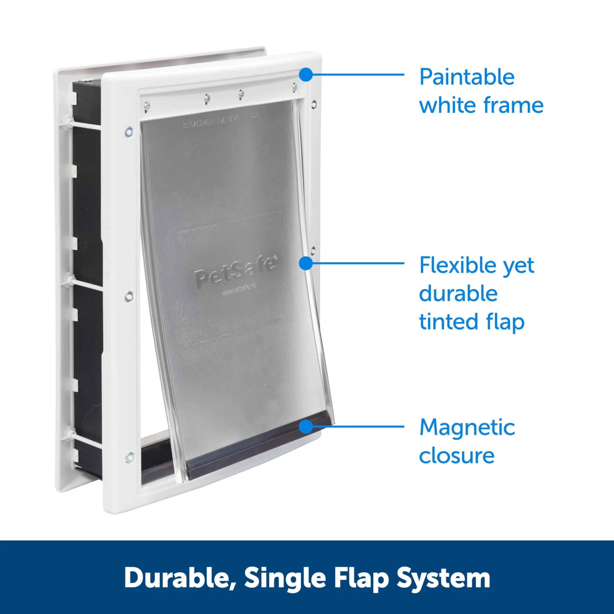 etSafe Never Rust Medium Pet Door - Easy Install & Secure Access PetSafe