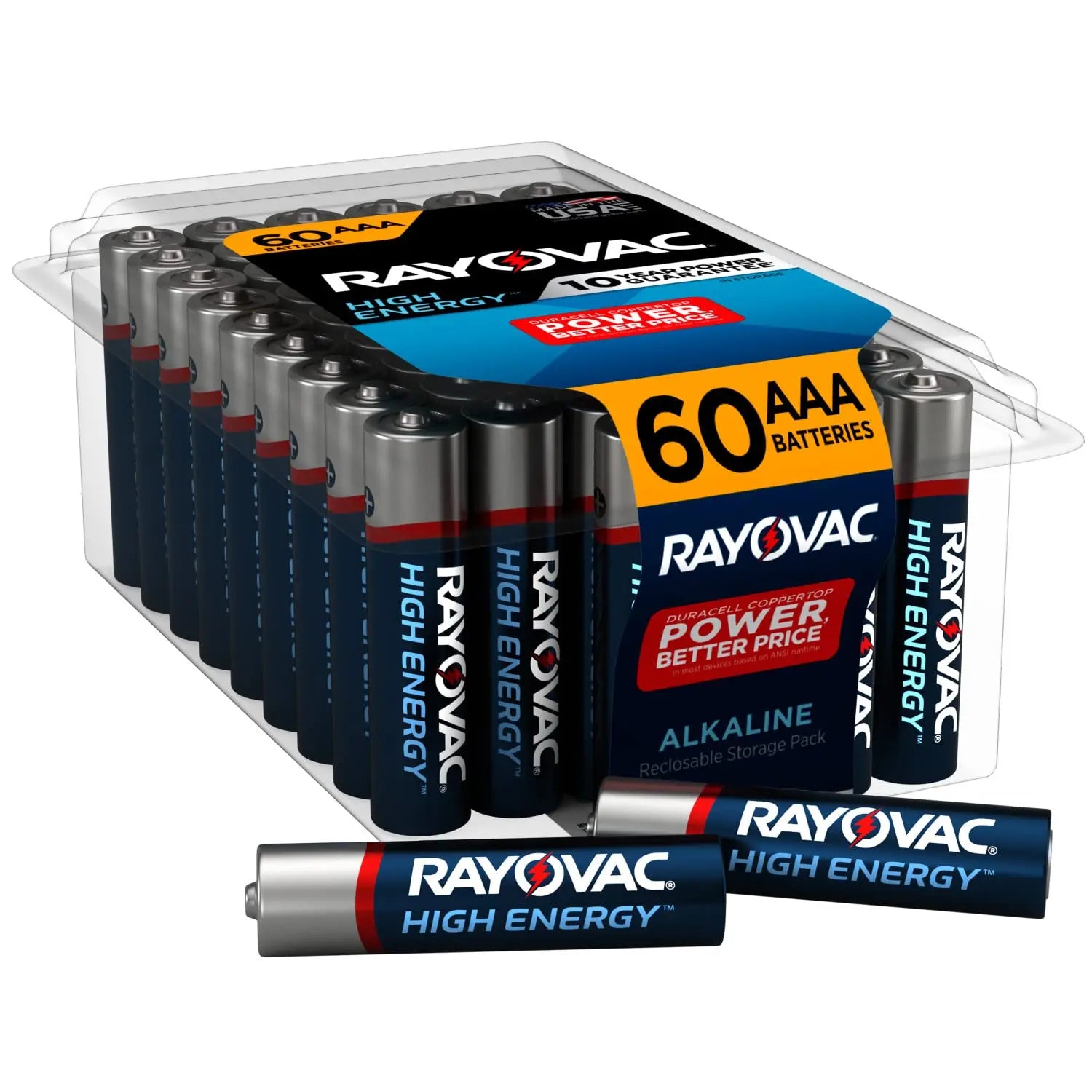 Rayovac AAA Batteries, Alkaline Triple A Batteries (60 Battery Count) Rayovac