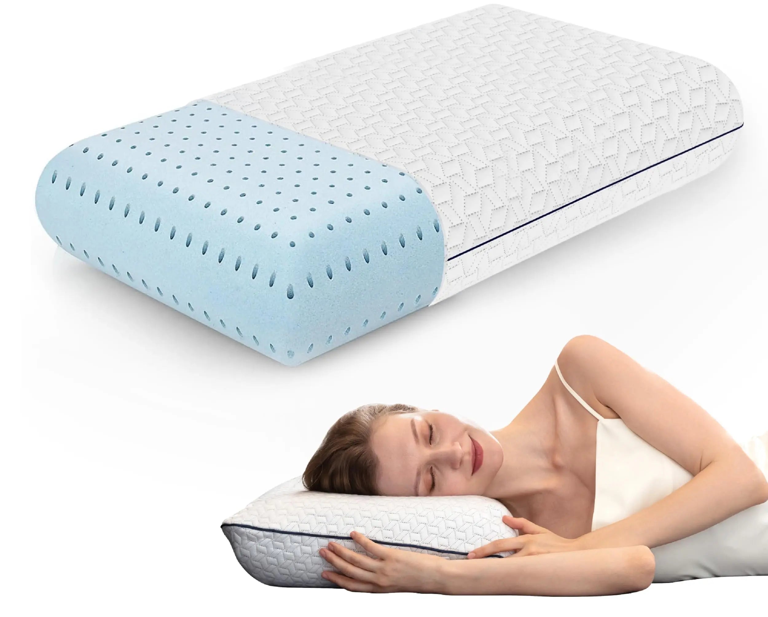 Vaverto Gel Memory Foam Pillow - Standard Size Vaverto