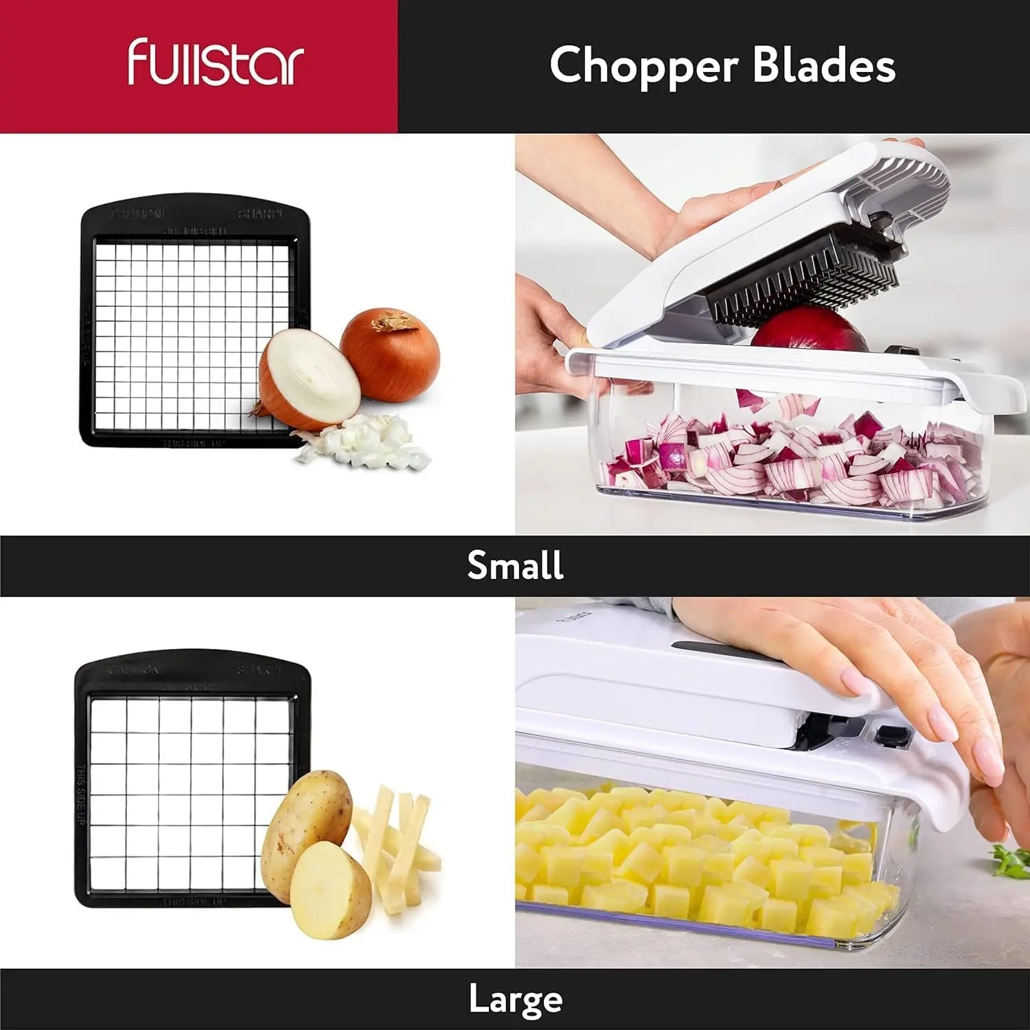 Fullstar 4-in-1 Vegetable Chopper - White fullstar