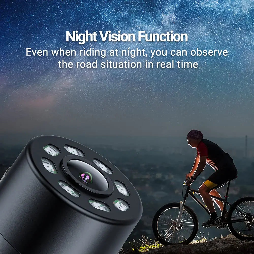 FEISIKE 4.3" HD Bike Mirror with Night Vision & Wide Angle FEISIKE