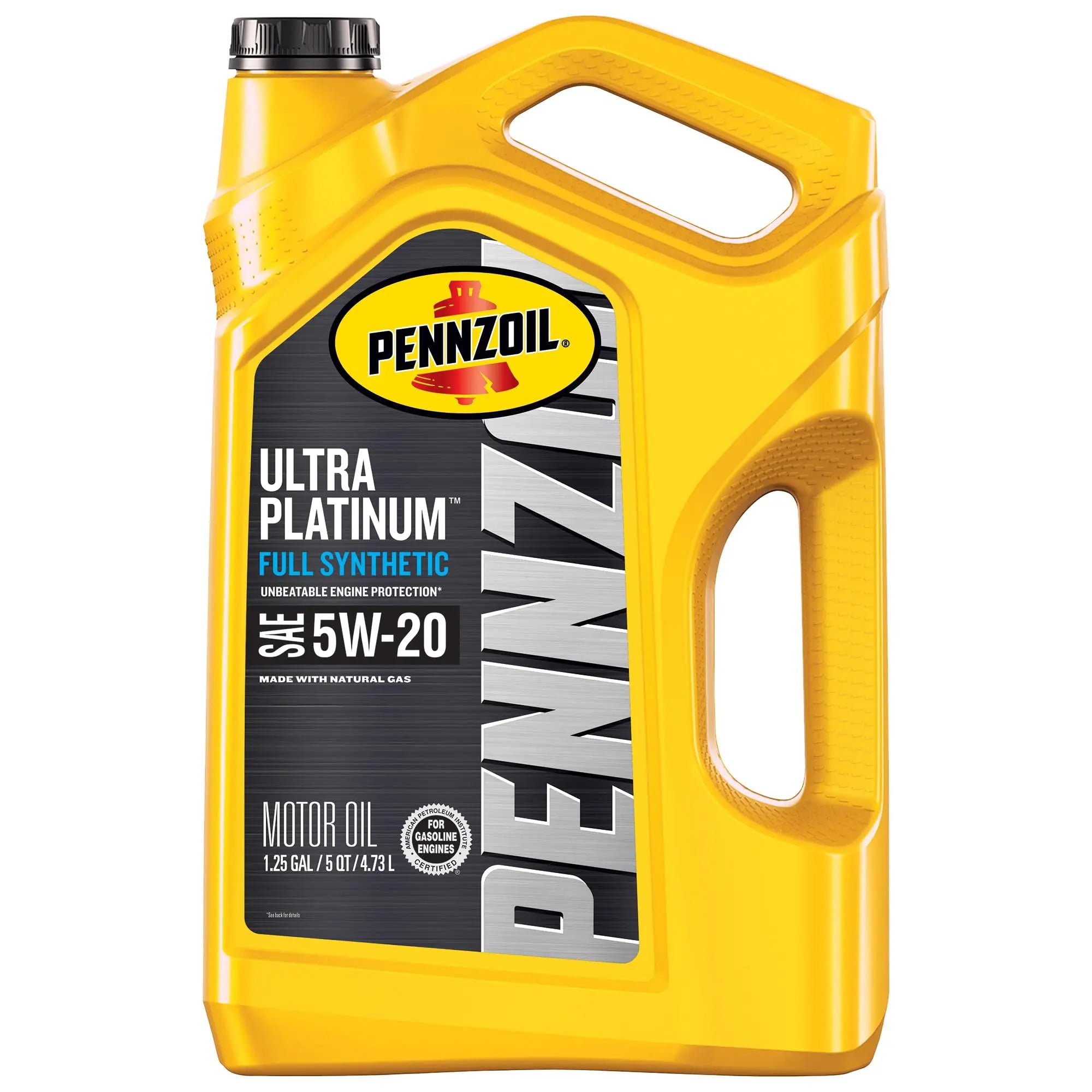 Pennzoil Ultra Platinum Full Synthetic 5W-20 Gasoline Engine Oil, 5 Quart Pennzoil