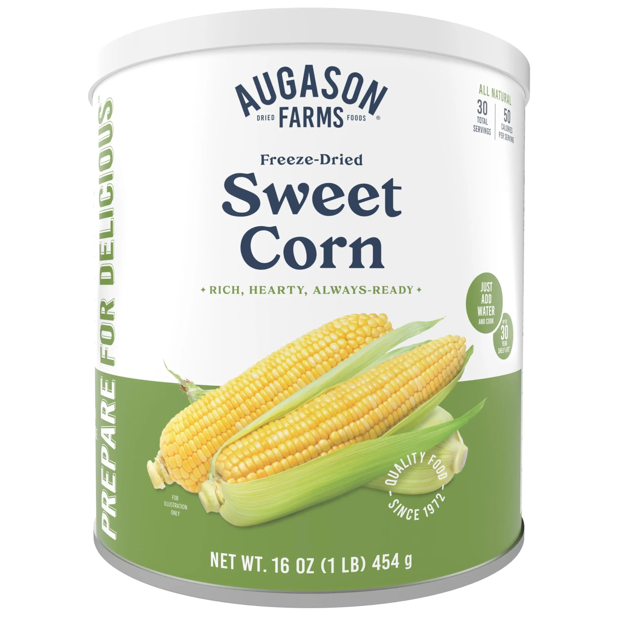 Augason Farms Freeze-Dried Sweet Corn - 30 Servings Augason Farms