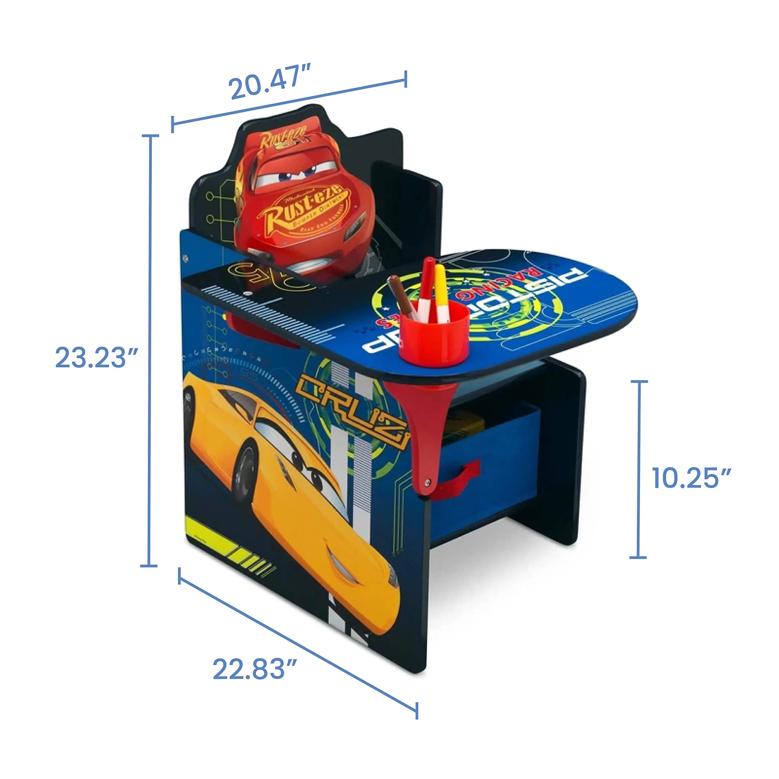 Delta Children Chair Desk With Storage Bin, Disney/Pixar Cars Delta Children