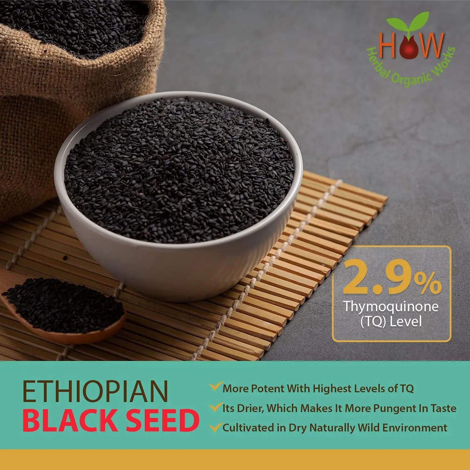 100% Pure Ethiopian Black Seed  – 8oz Cold-Pressed Herbal Organic Works