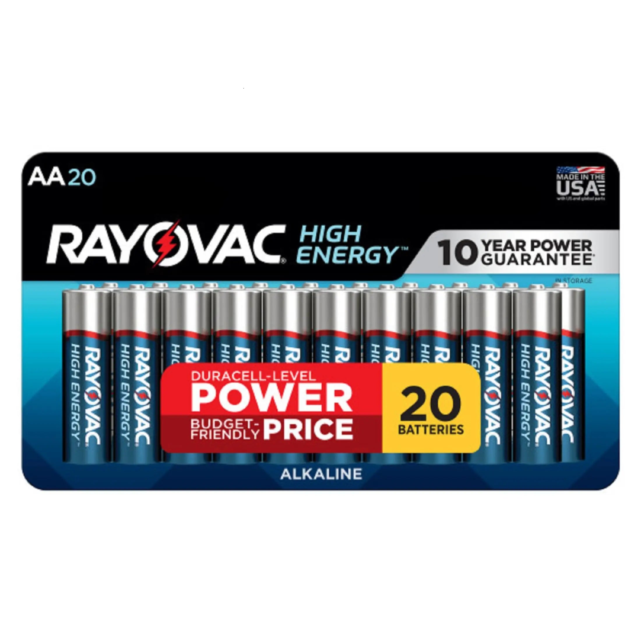 Rayovac AA Batteries, Double A Battery Alkaline, 60 Count Yodymarket