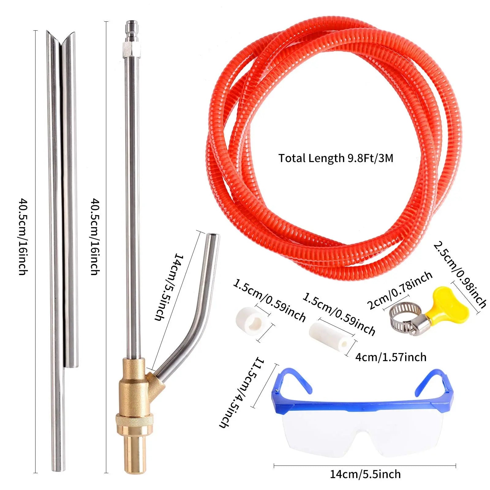 Rdutuok Pressure Washer Sandblasting Kit,Sand blaster for pressure washer Rdutuok