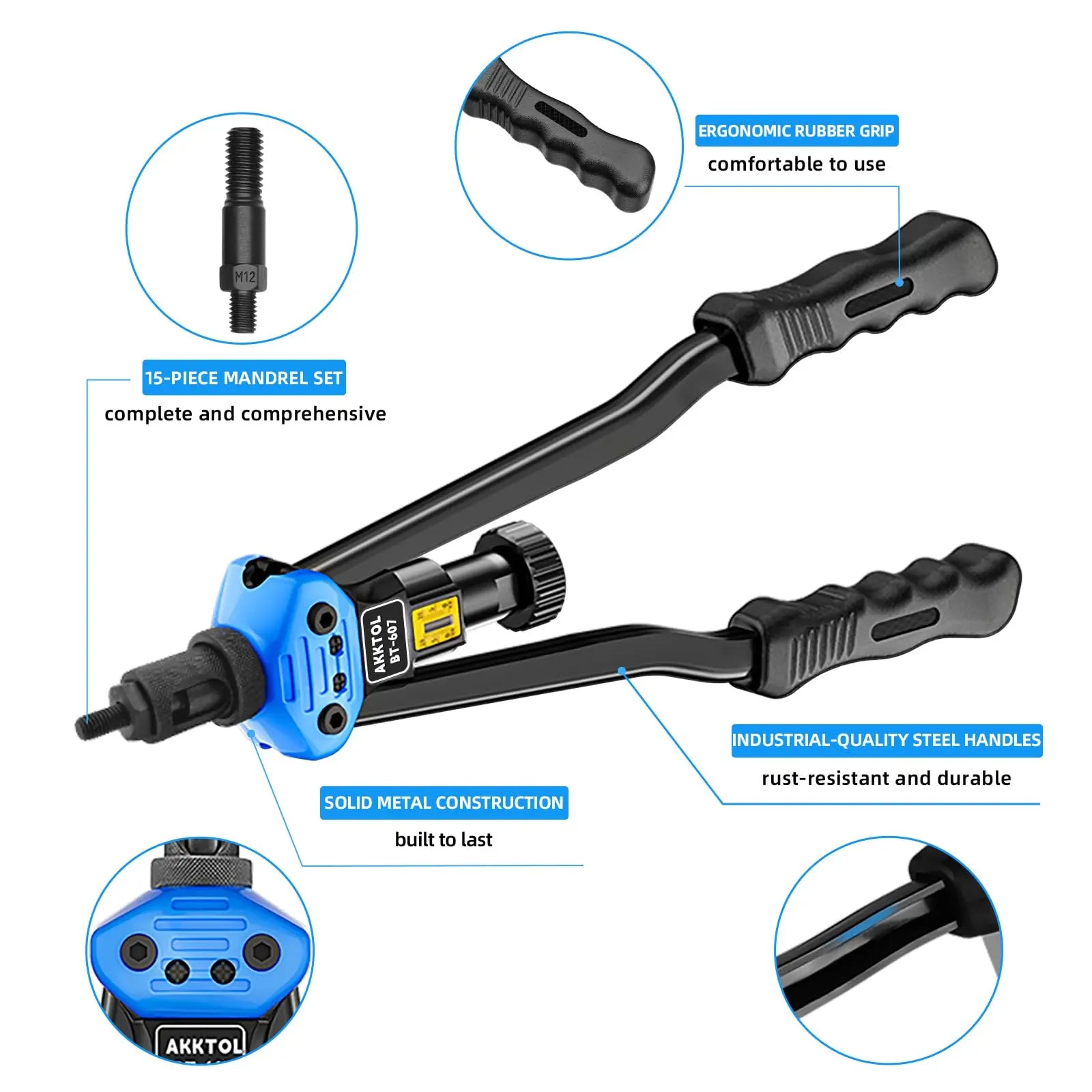 AKKTOL 16" Rivet Nut Tool Kit AKKTOL