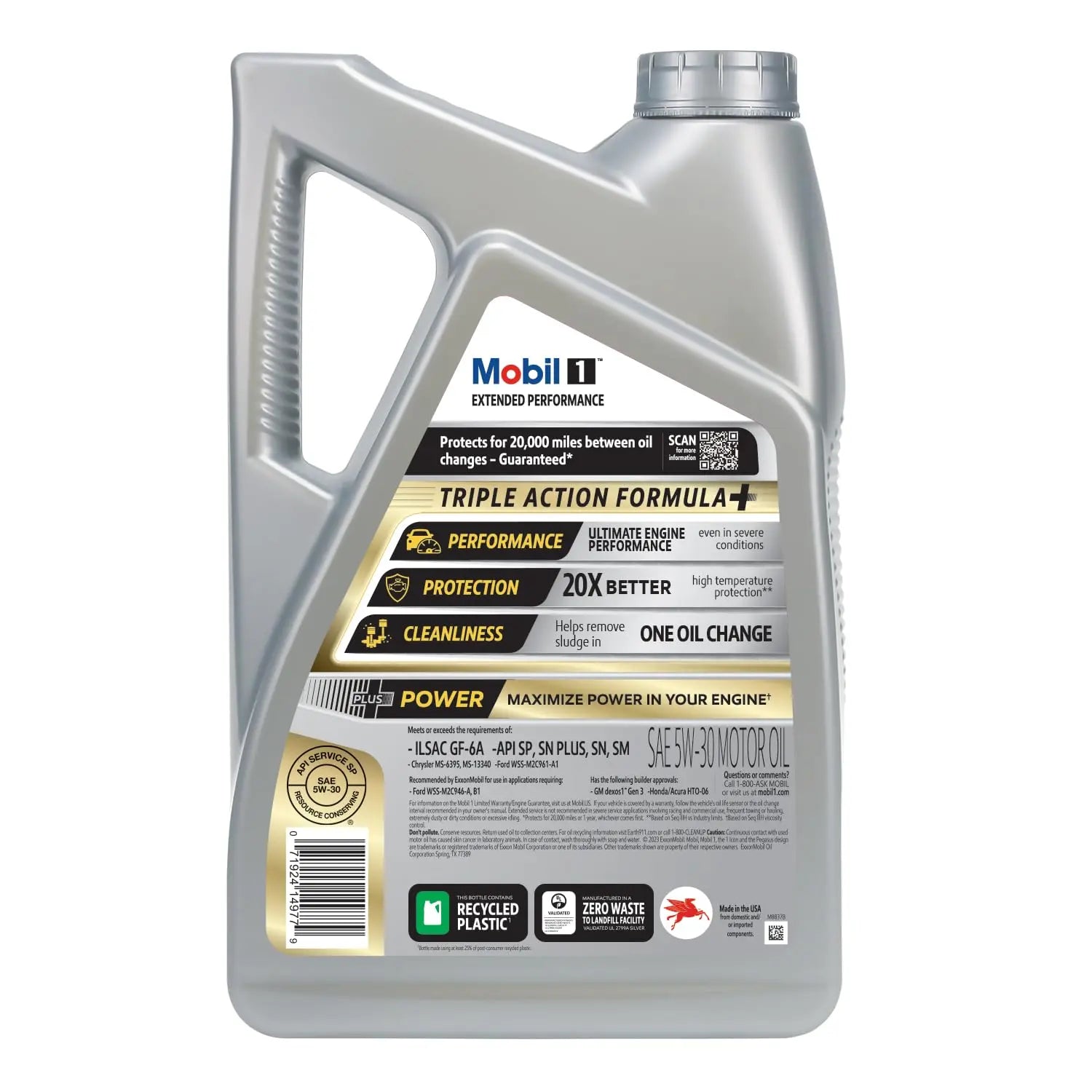 Mobil 1 Extended Performance Full Synthetic Motor Oil 5W-30, 5 Quart Mobil