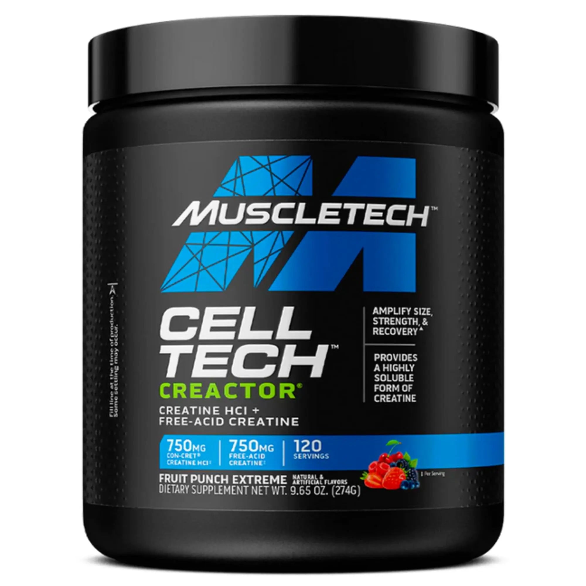 MuscleTech Cell-Tech Creactor - Creatine HCl, 120 Servings - Fruit Punch MuscleTech