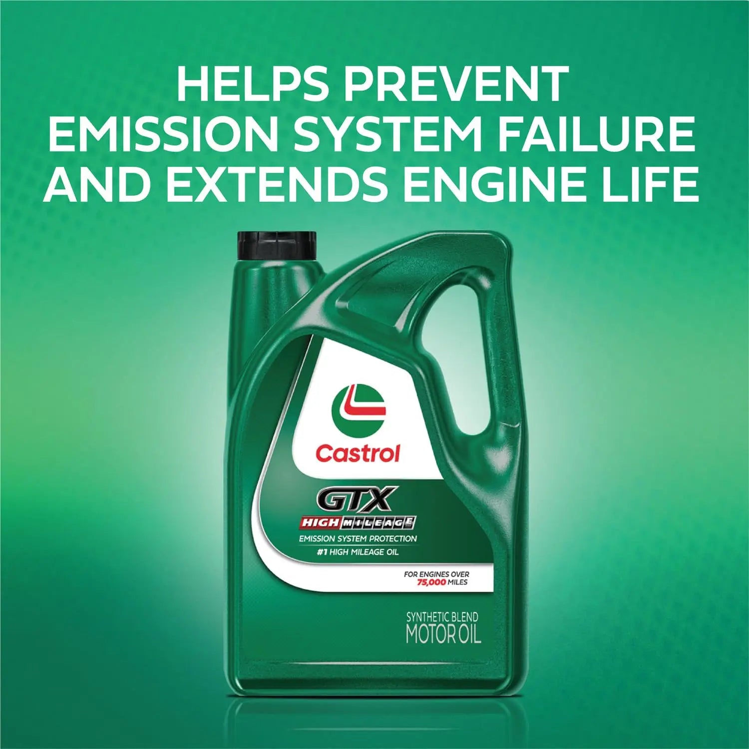 Castrol GTX High Mileage 5W-30 Synthetic Blend Motor Oil, 5 Quarts Castrol