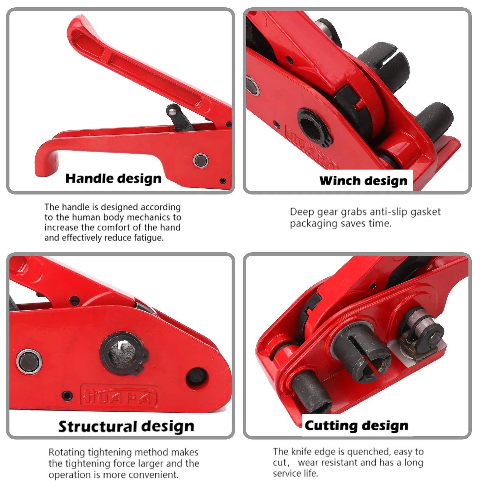 HPKRSTEARL Lifeisbetter Strapping Kit - Tensioner & Sealer Tool, 3200' HPKRSTEARL