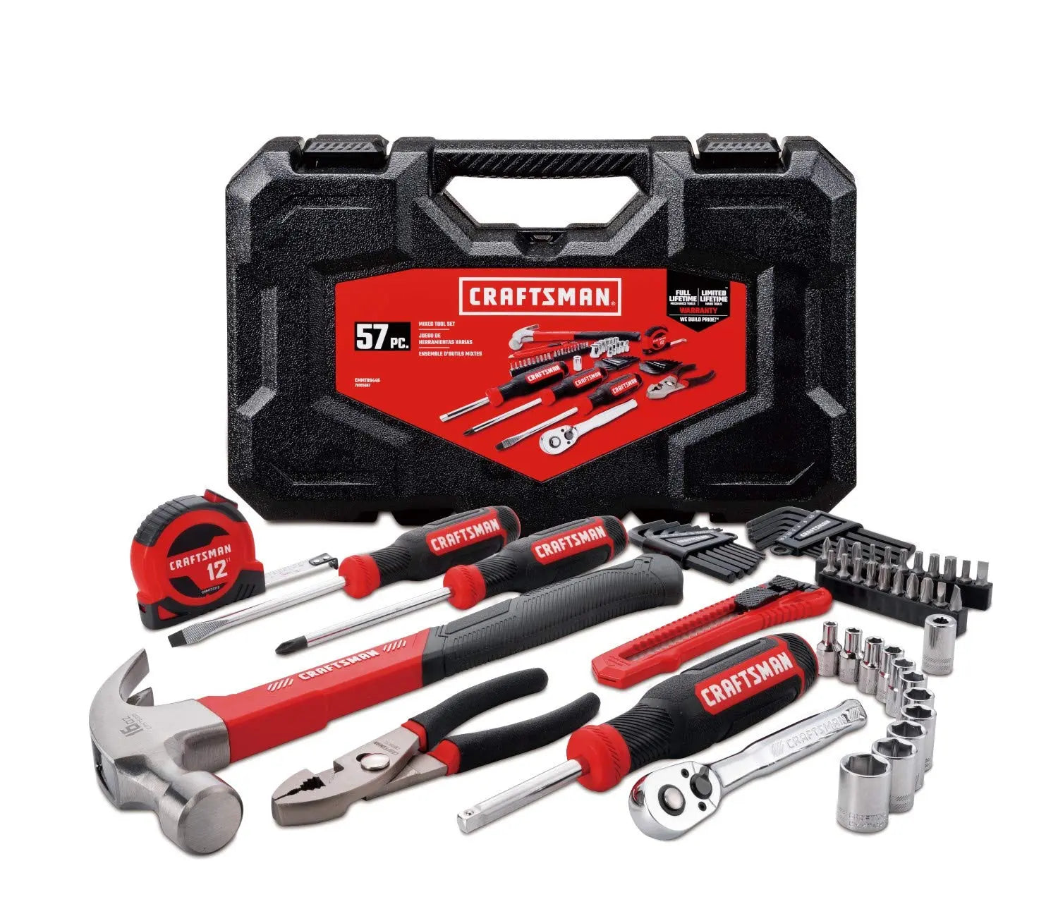 CRAFTSMAN 57-Piece Home & Mechanics Tool Kit CRAFTSMAN