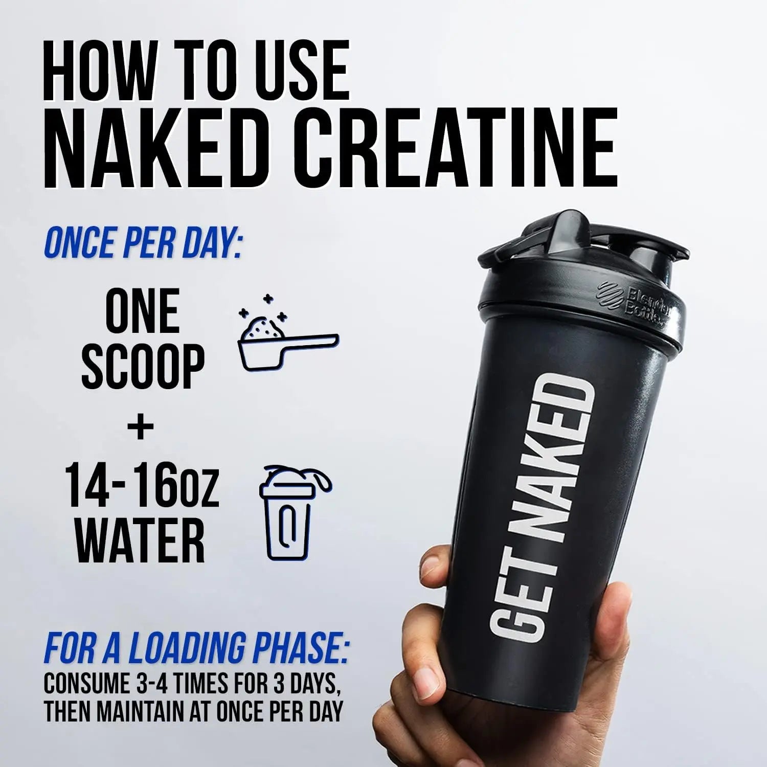 Naked Pure Micronized Creatine Monohydrate - 500g Naked Nutrition