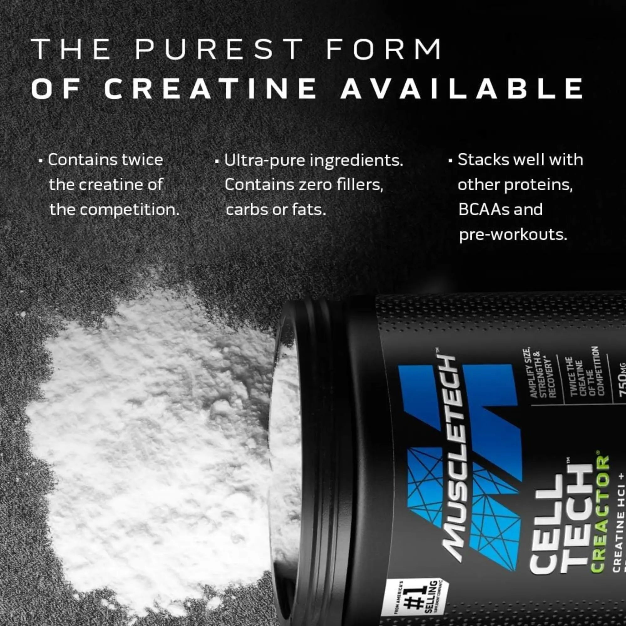 MuscleTech Cell-Tech Creactor - Creatine HCl, 120 Servings - Fruit Punch MuscleTech